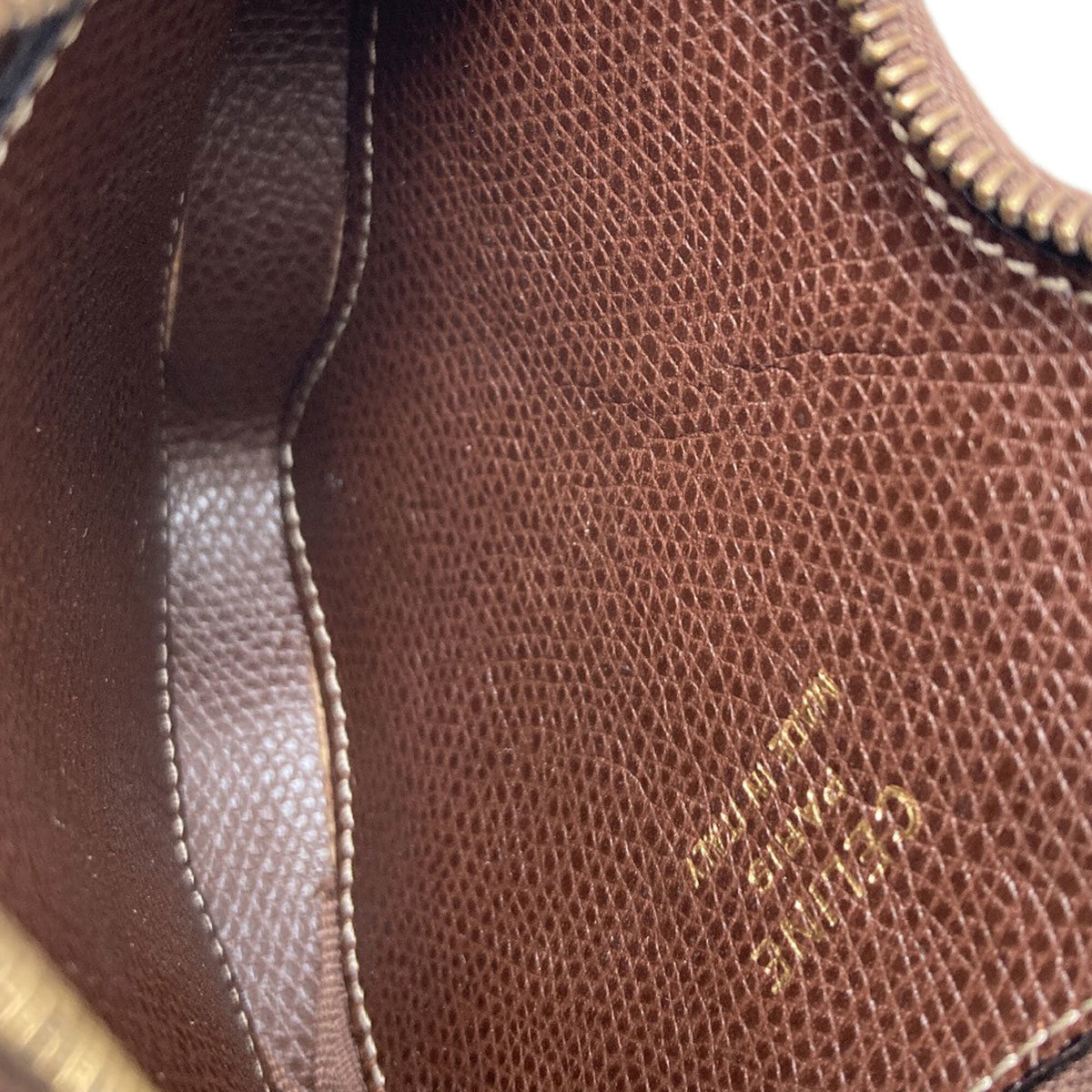 Celine Brown Leather Coin Purse/Coin Case (Pre-Owned)