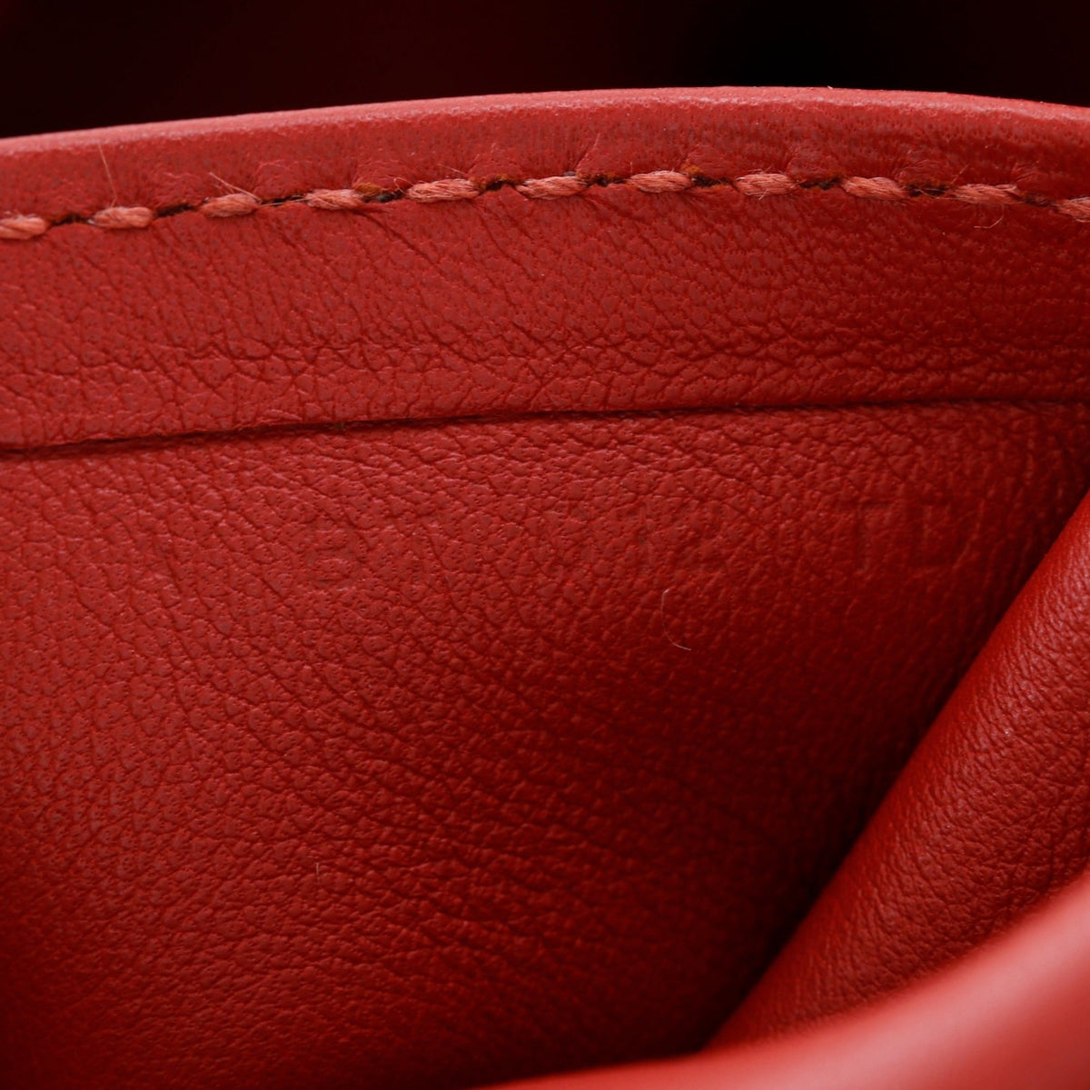Hermes Red Color Leather Shoulder Bag (Pre-Owned)