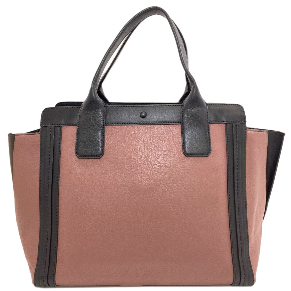Chloé Alison Black Pink Leather Handbag (Pre-Owned)