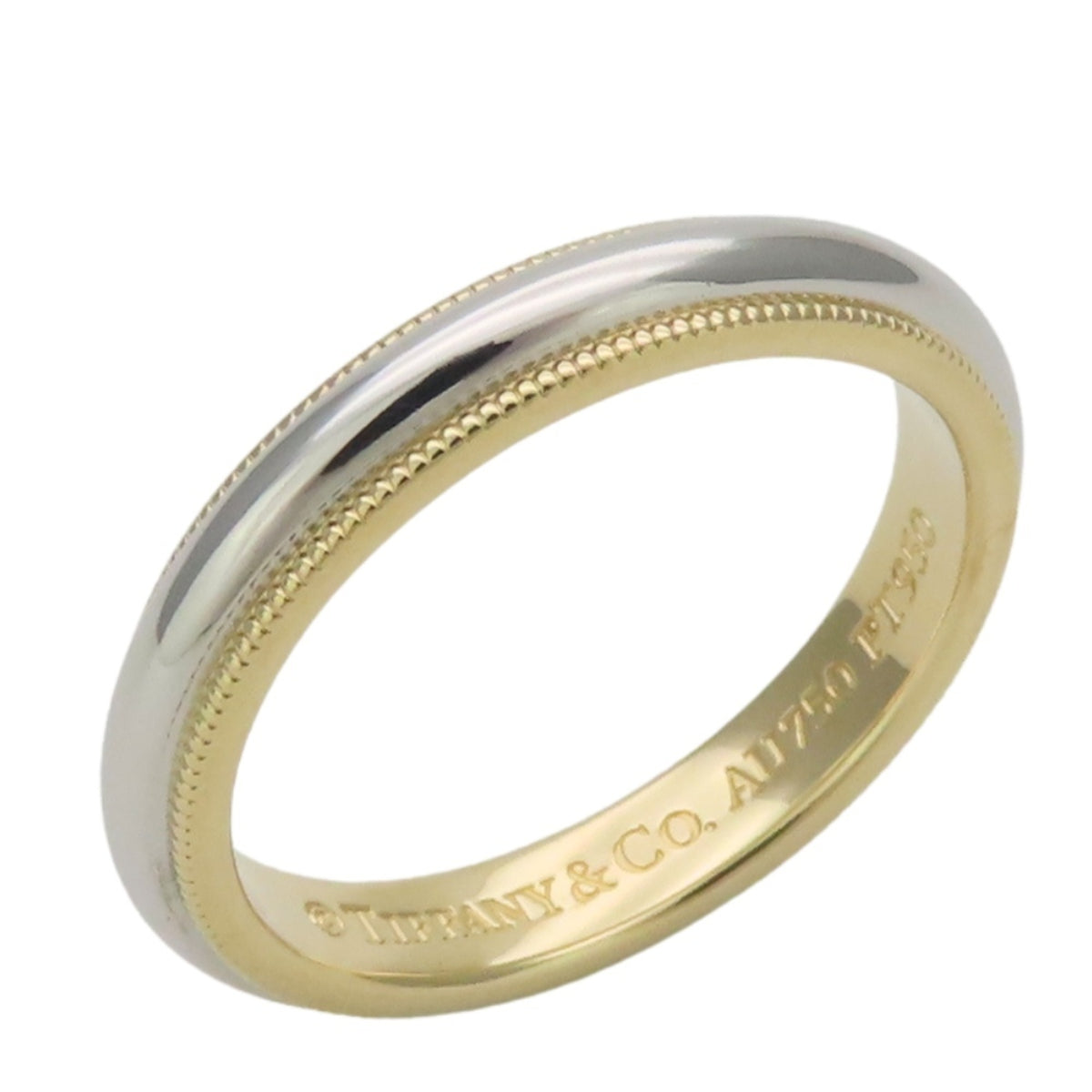 Tiffany Platinum Yellow Gold Yellow Gold (18K) Platinum 950 Band Ring (Pre-Owned)
