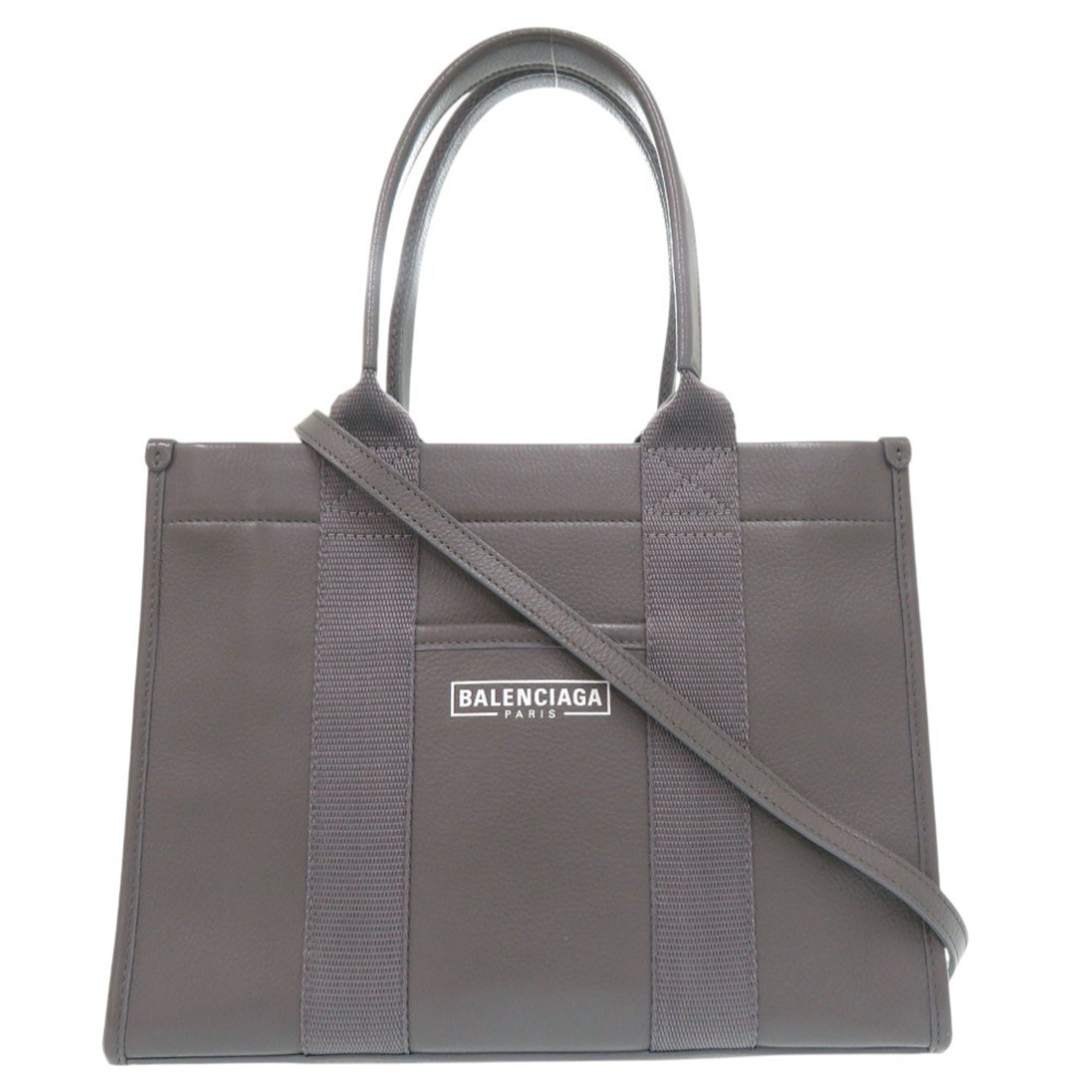 Balenciaga Gray Leather Tote Bag (Pre-Owned)