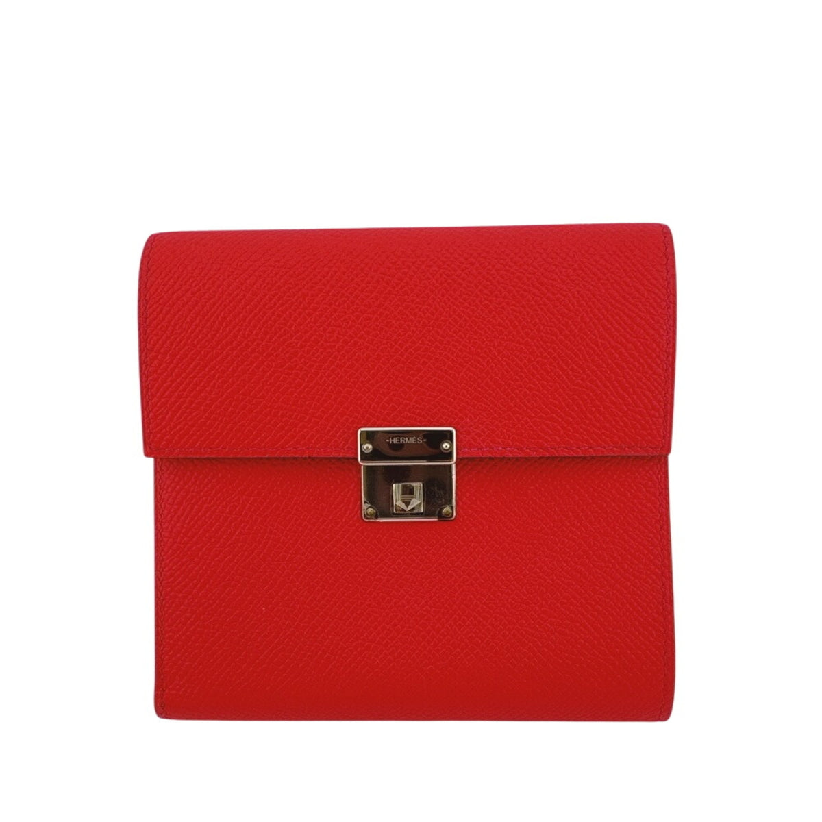 Hermes Pink Epsom Leather Wallet (Tri-Fold) (Pre-Owned)
