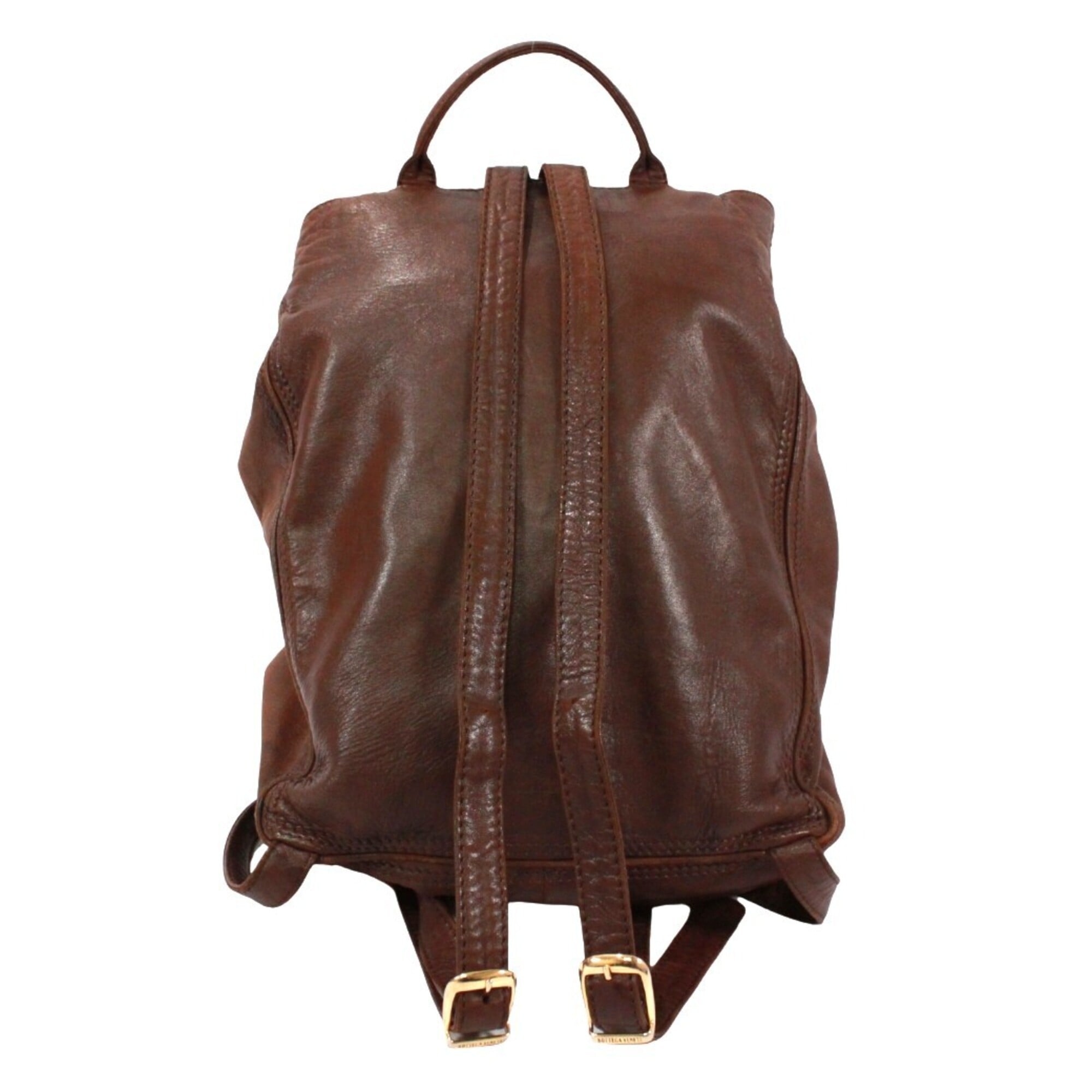 Bottega Veneta Brown Leather Backpack (Pre-Owned)