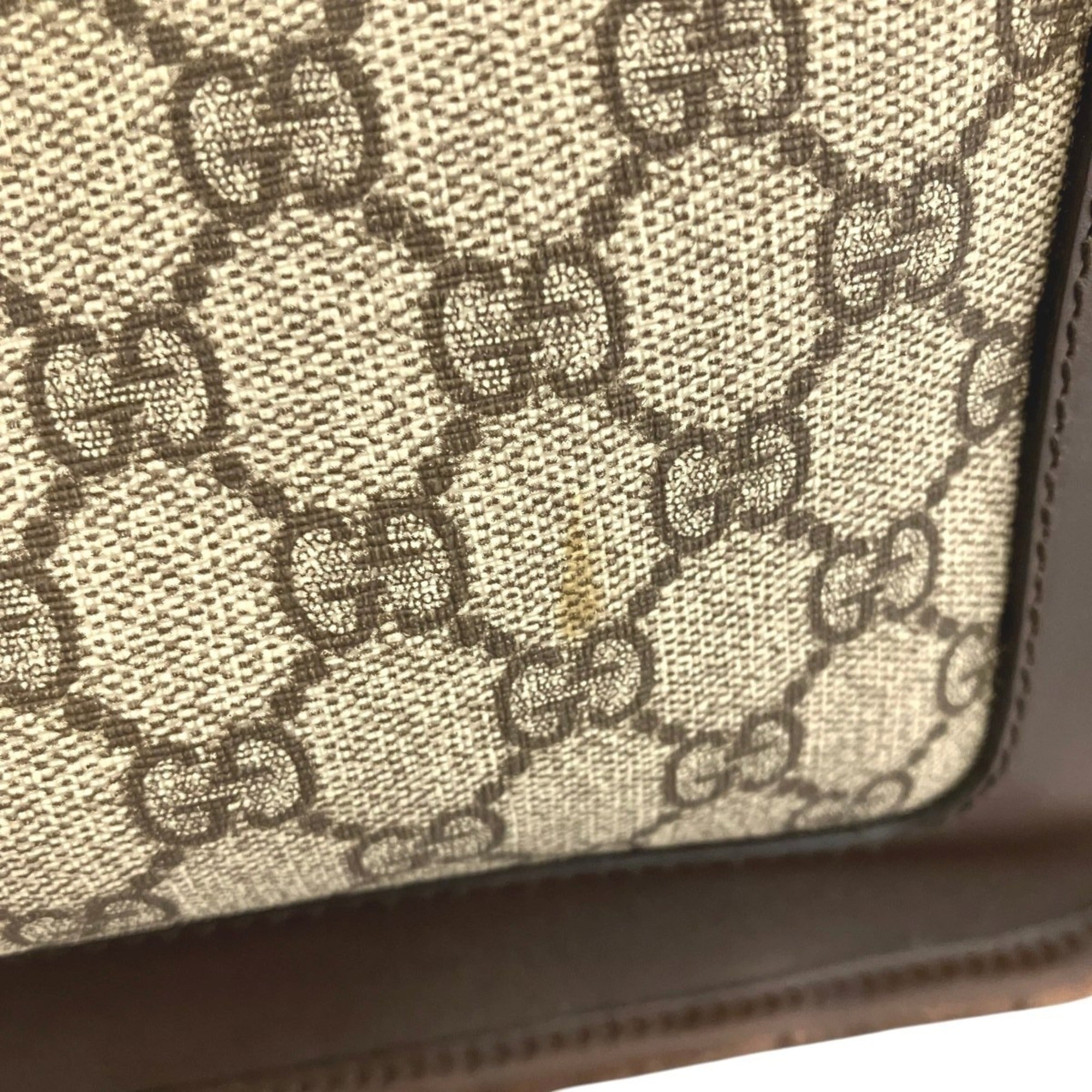 Gucci Brown Pvc Leather Tote Bag (Pre-Owned)