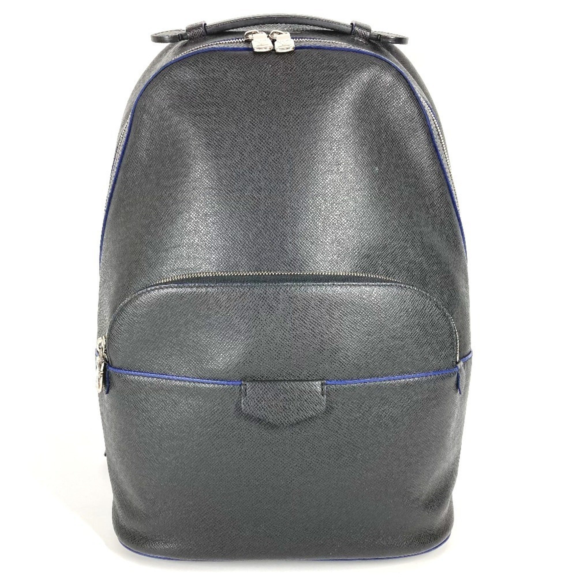 Louis Vuitton Ardoise Bicolor Black Blue Taiga Leather Backpack (Pre-Owned)