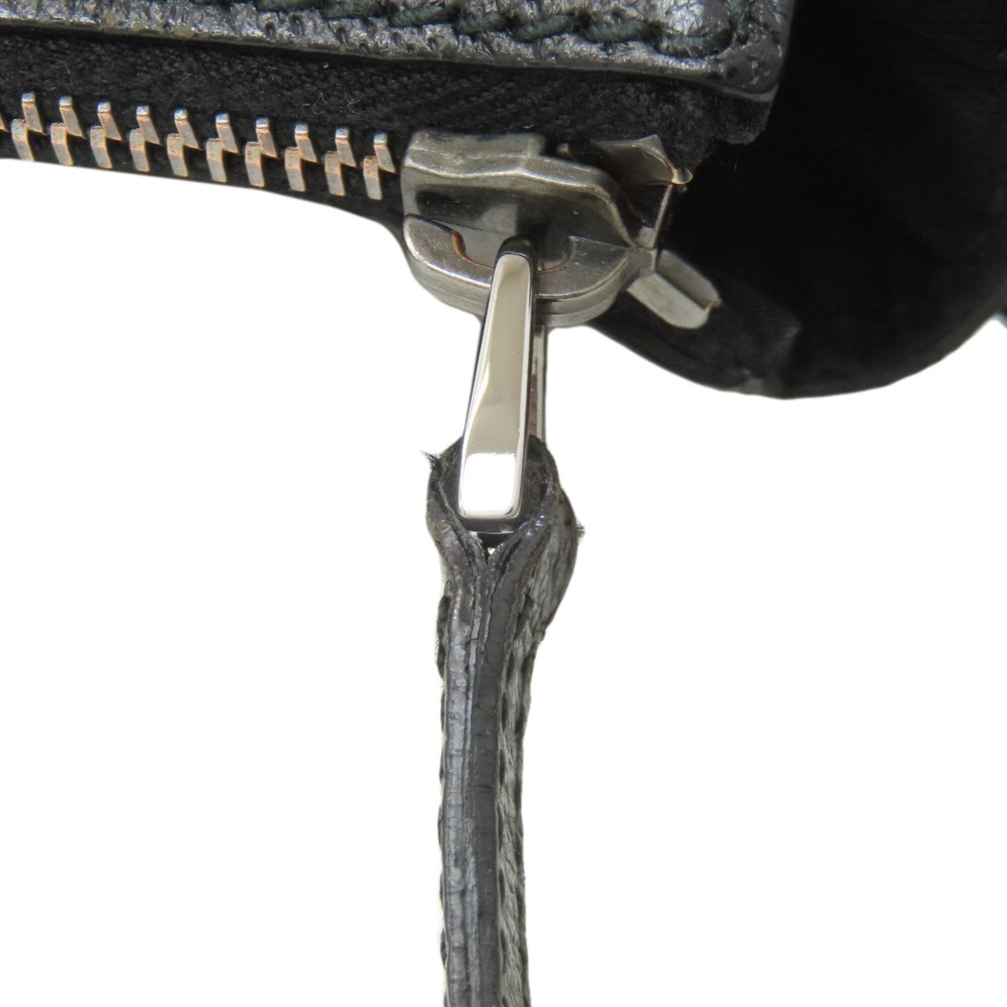 Gucci Sherry Line Black Canvas Shoulder Bag (Pre-Owned)