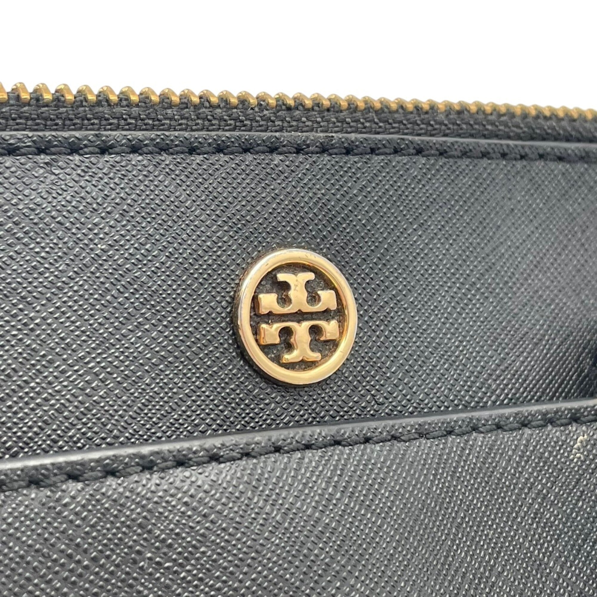 Tory Burch Black Leather Handbag Shoulder Bag Tote Bag (Pre-Owned)