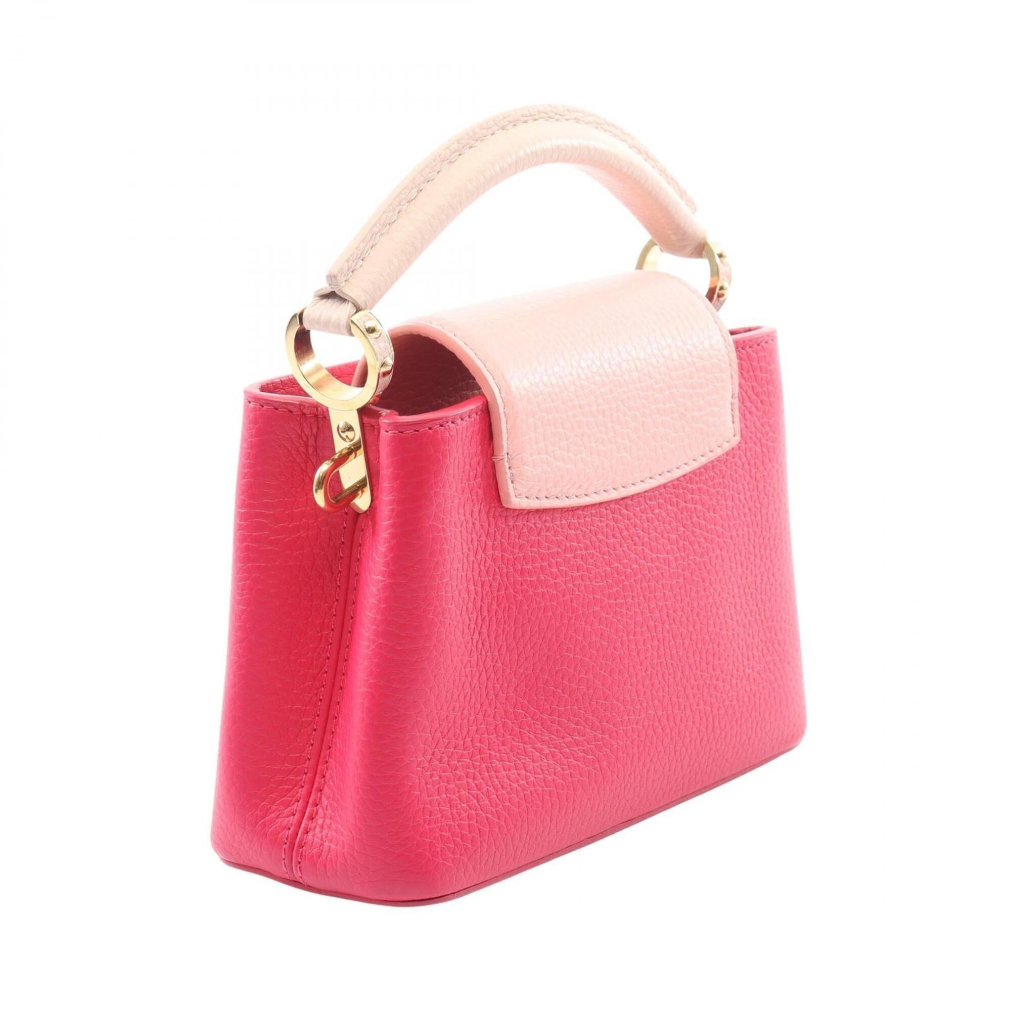 Louis Vuitton Pink Leather Handbag (Pre-Owned)