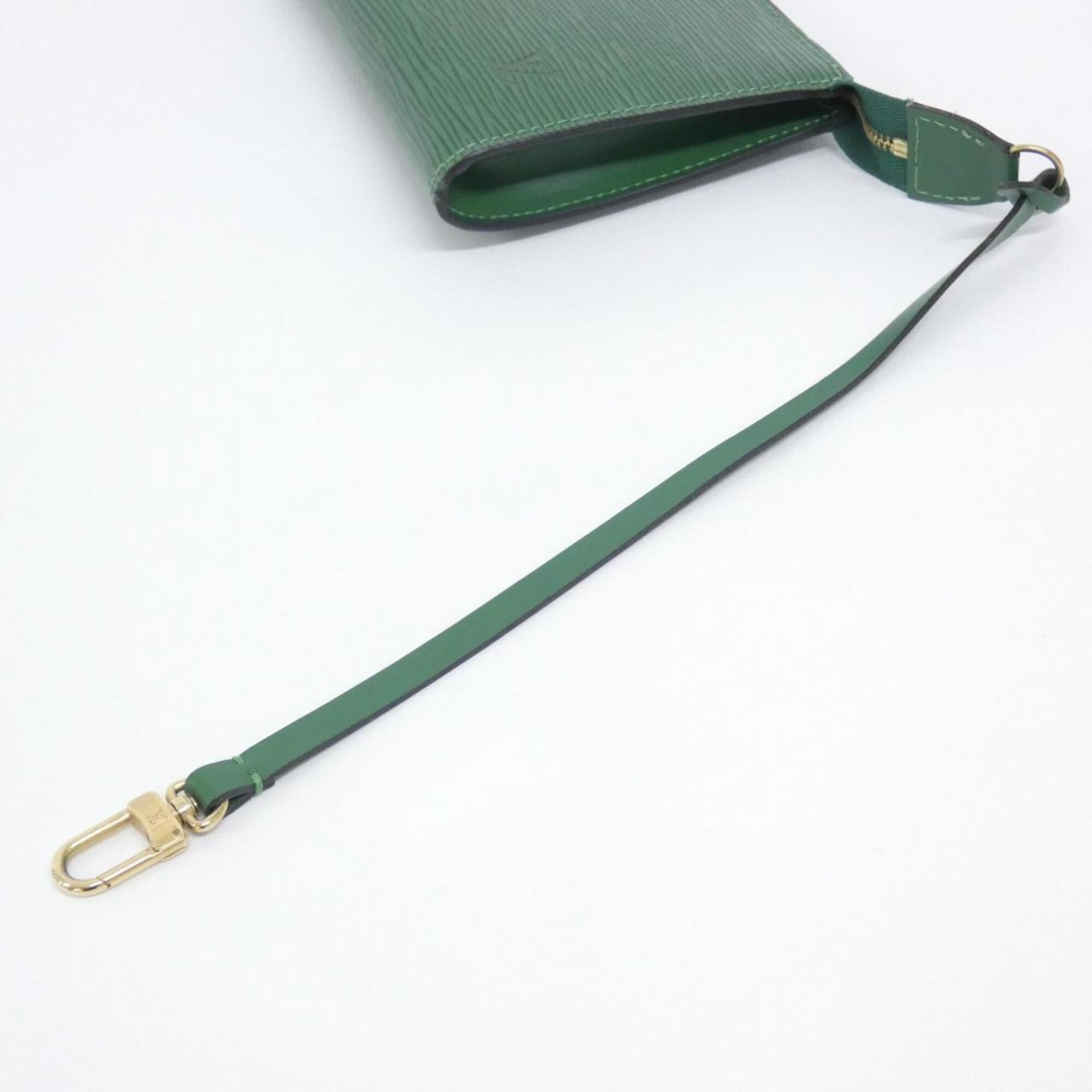 Louis Vuitton Epi Green Leather Pochette (Pre-Owned)