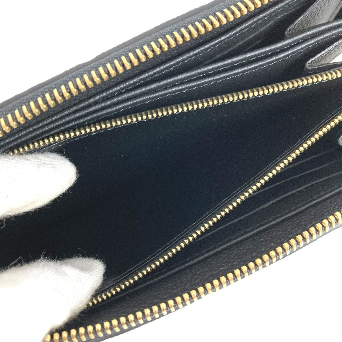 Louis Vuitton Black Noir Monogram Empreinte Long Wallet (Bi-Fold) (Pre-Owned)