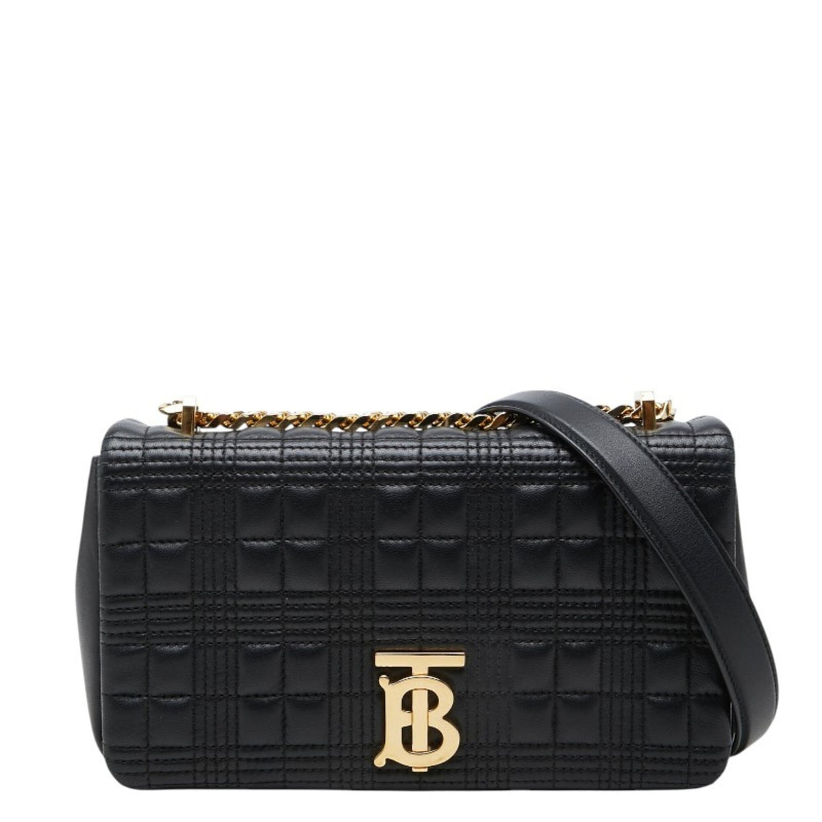 Burberry Black Leather Shoulder Bag (Pre-Owned)