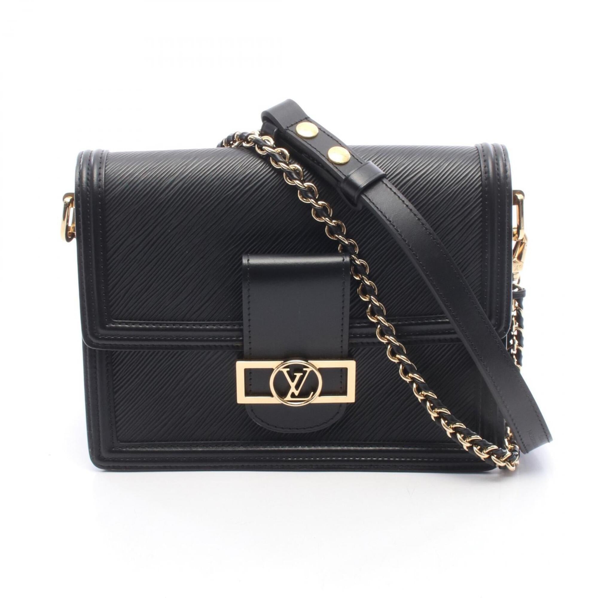 Louis Vuitton Black Noir Epi Leather Handbag Shoulder Bag (Pre-Owned)