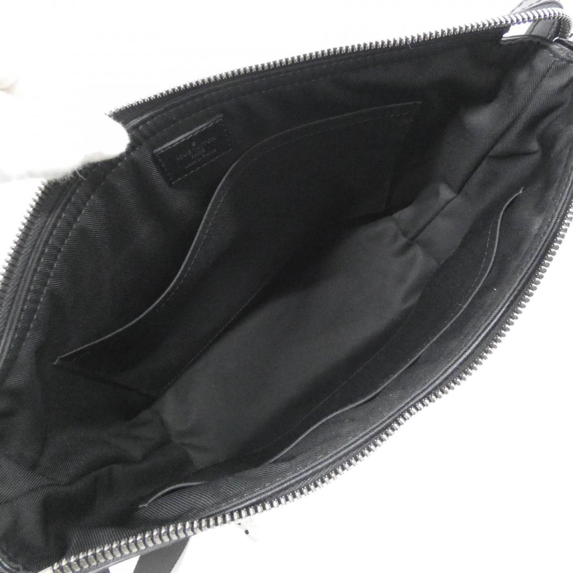 Louis Vuitton Black Coated Canvas Shoulder Bag (Pre-Owned)