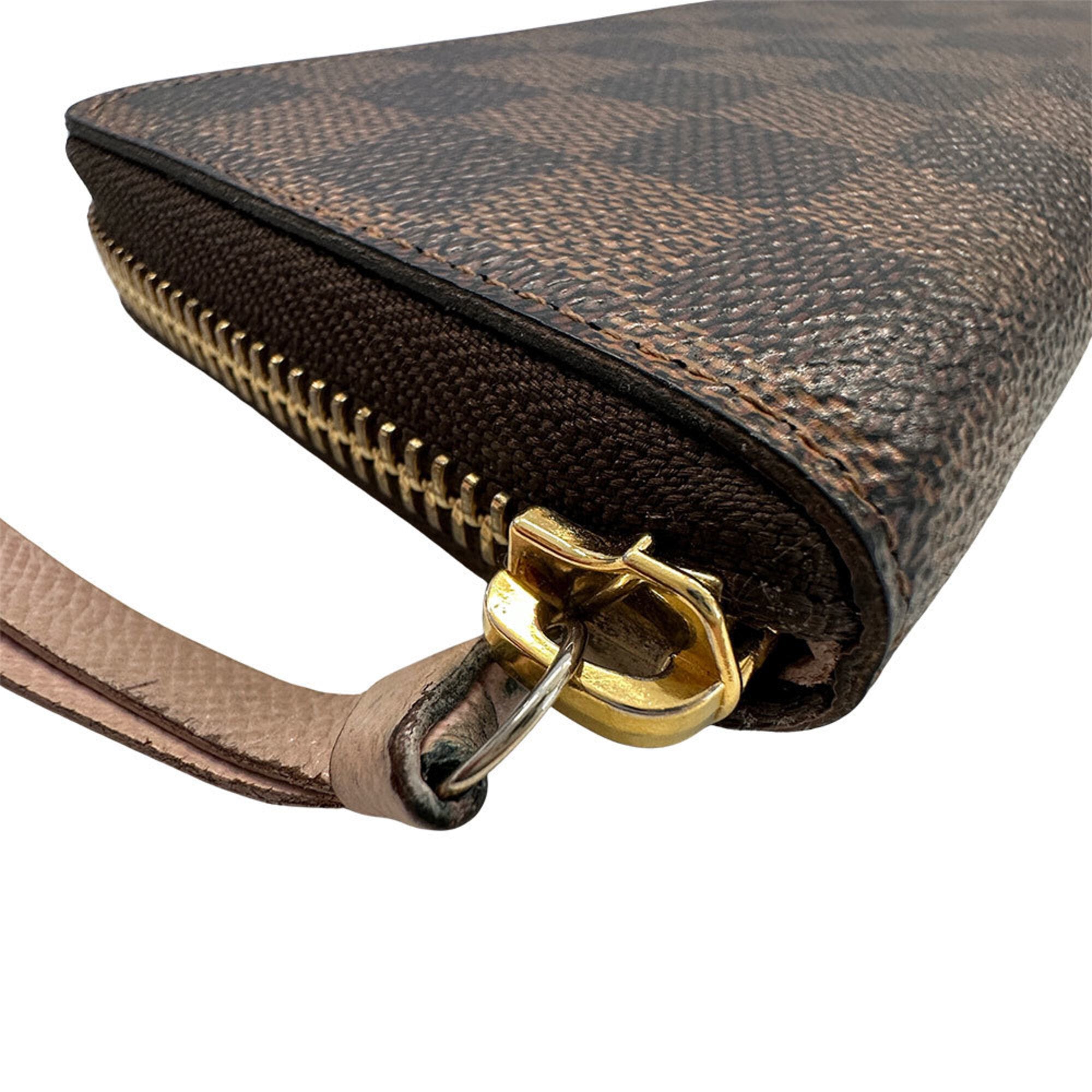 Louis Vuitton Brown Rose Ballerine Damier Canvas Coin Purse/Coin Case (Pre-Owned)