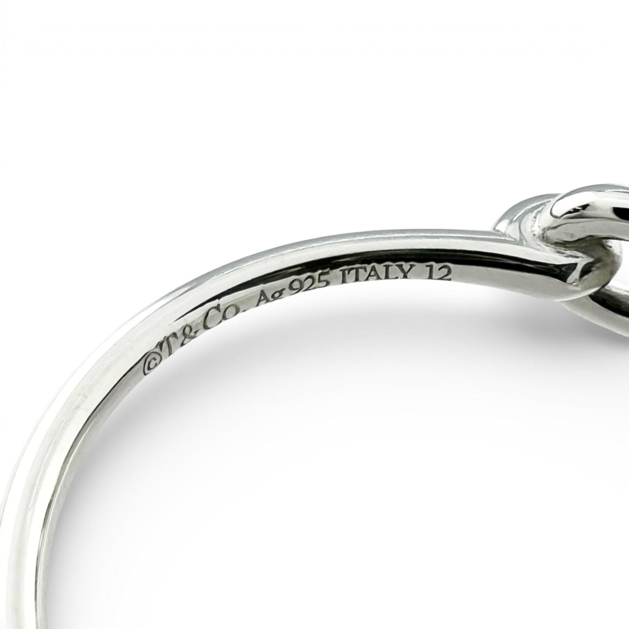 Tiffany Heart Silver Silver 925 Band Ring (Pre-Owned)