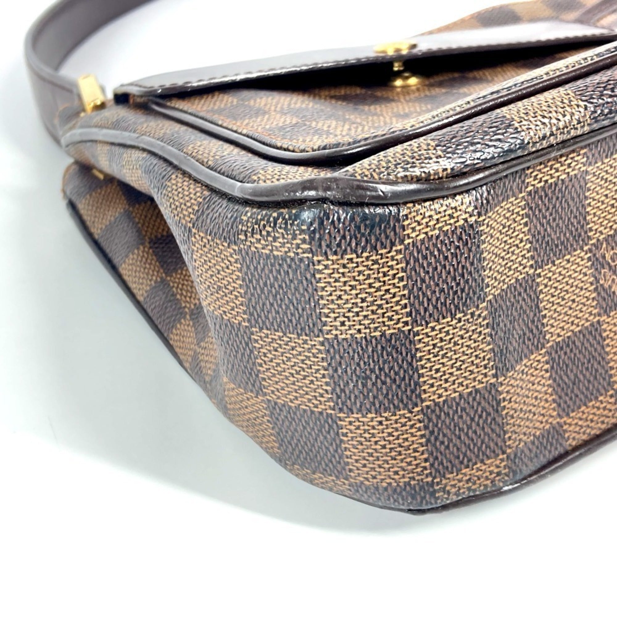 Louis Vuitton Brown Ebene Damier Canvas Shoulder Bag (Pre-Owned)