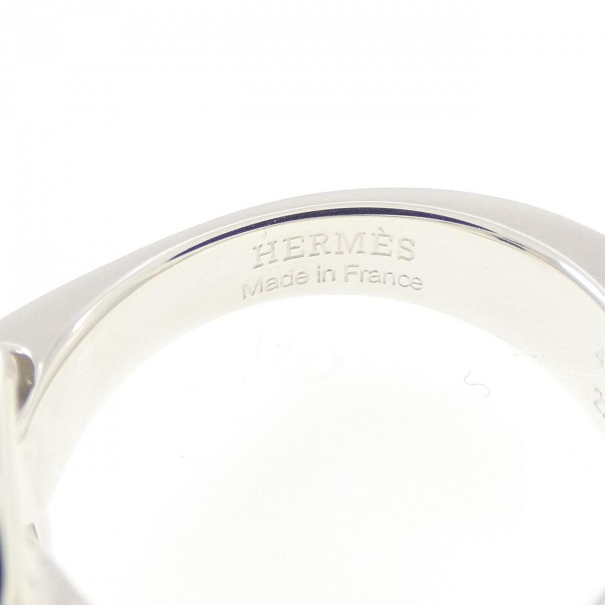 Hermes Silver 925 Band Ring (Pre-Owned)