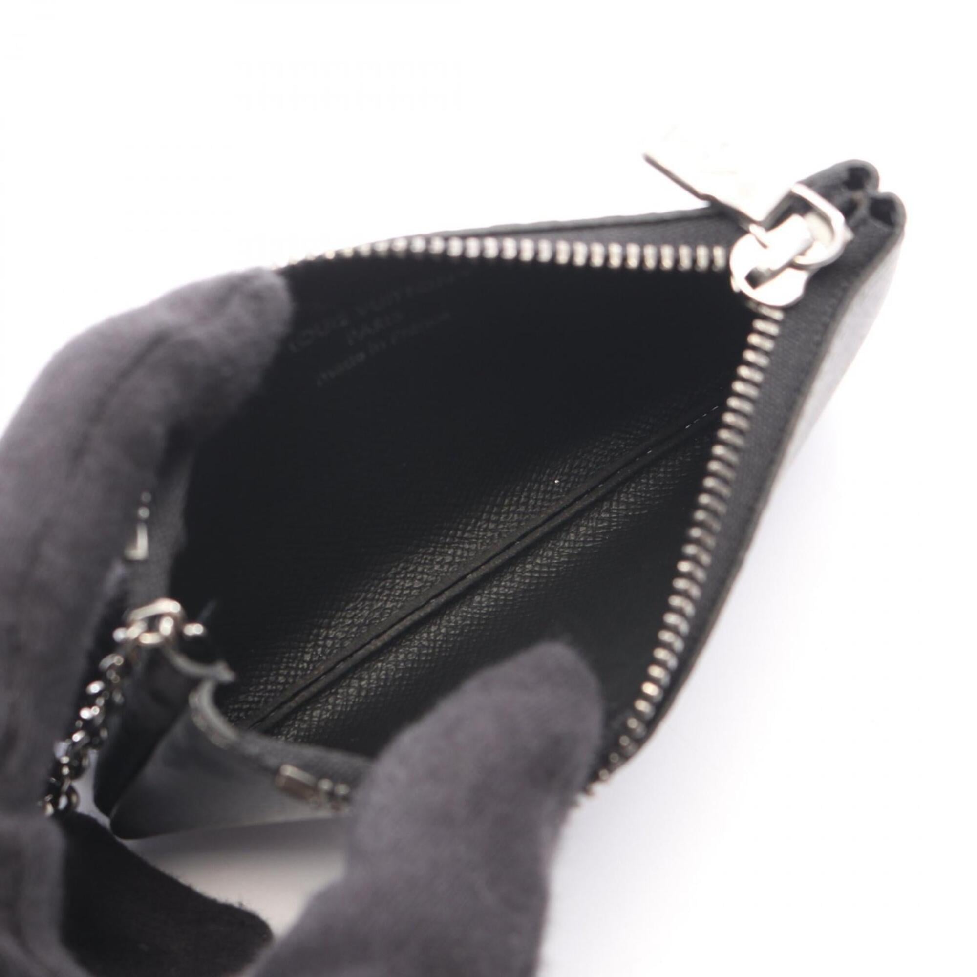 Louis Vuitton Black Gray Pvc Coin Purse/Coin Case (Pre-Owned)