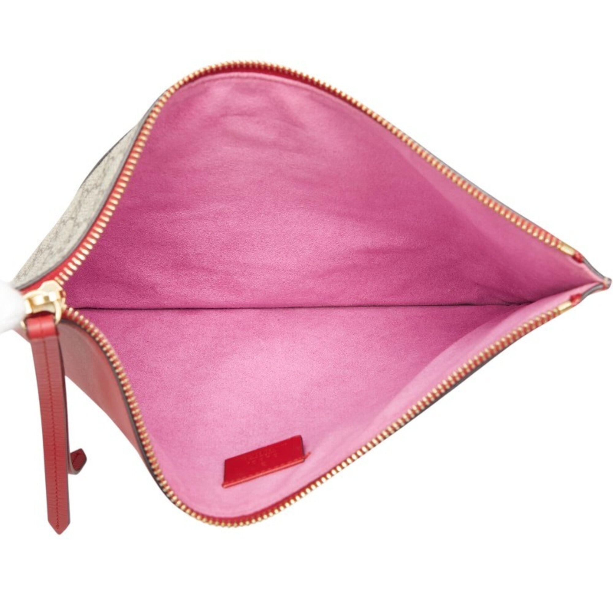 Gucci Beige Multi-Color Pvc Leather Suede Clutch Bag (Pre-Owned)
