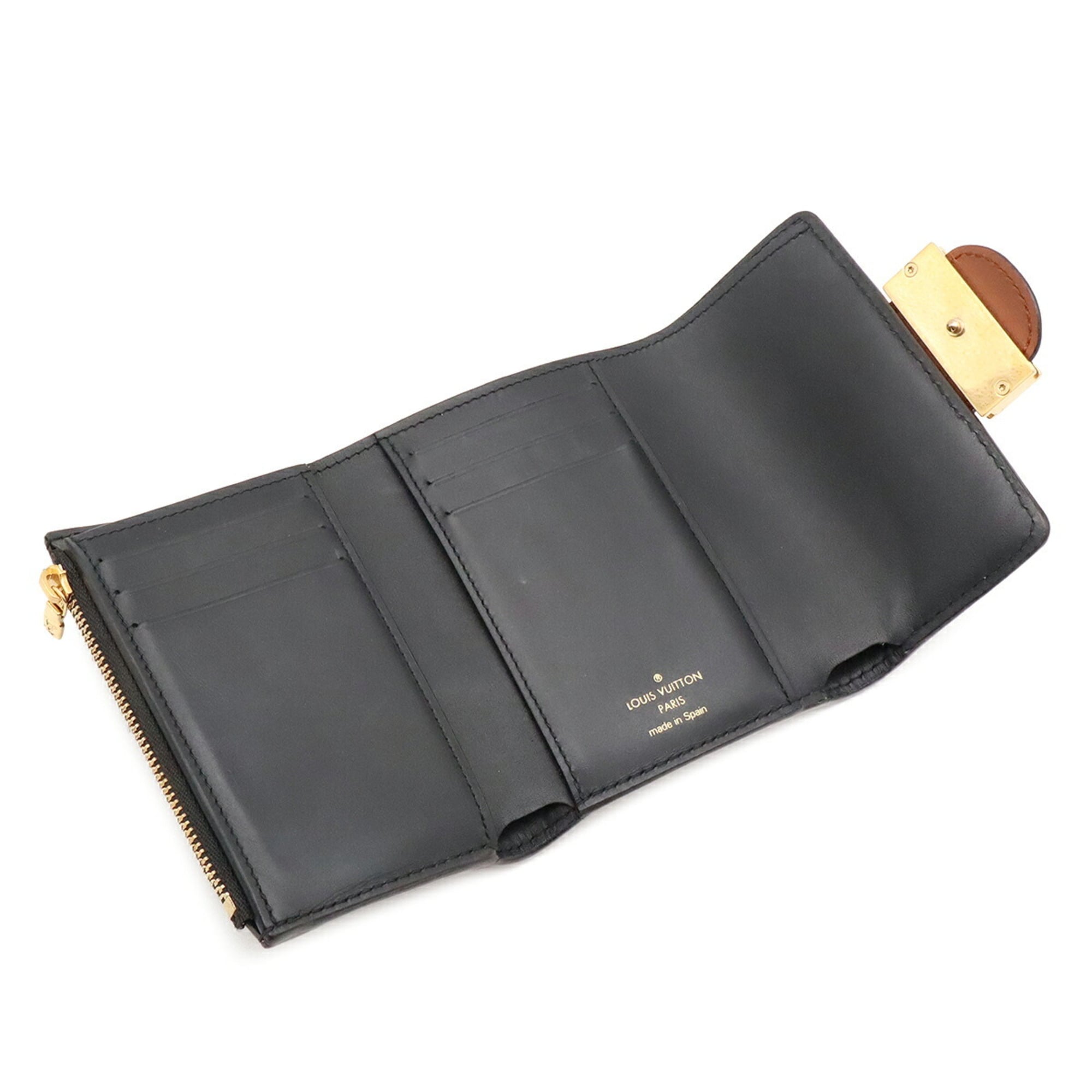 Louis Vuitton Brown Light Brown Monogram Canvas Monogram Reverse Wallet (Tri-Fold) (Pre-Owned)