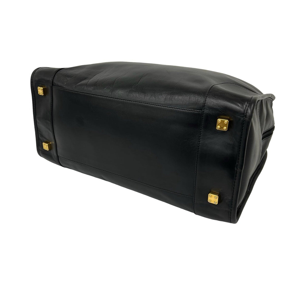 Loewe Black Leather Boston Bag Handbag (Pre-Owned)