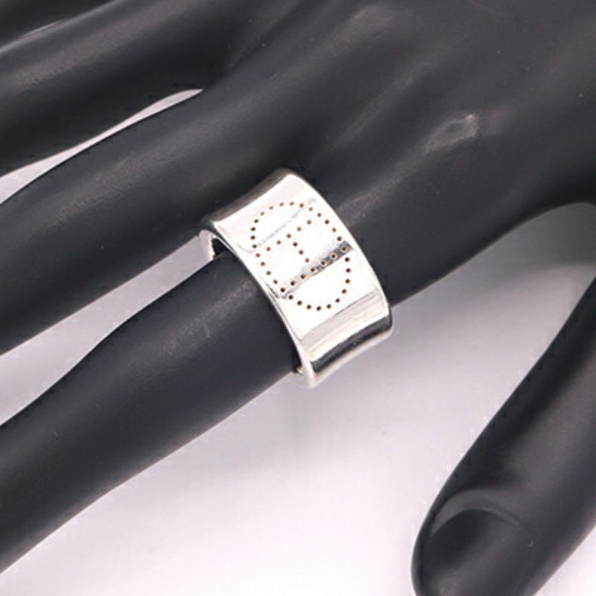 Hermes Sterling Silver 925 Band Ring (Pre-Owned)