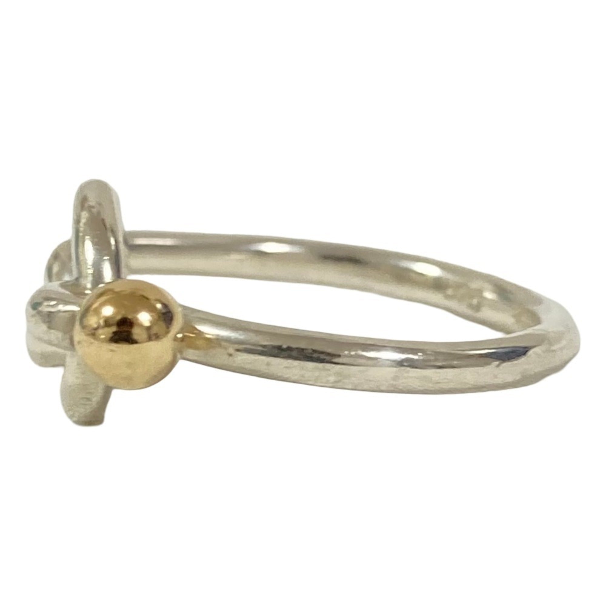 Tiffany Silver Gold (18K) Silver 925 Band Ring (Pre-Owned)