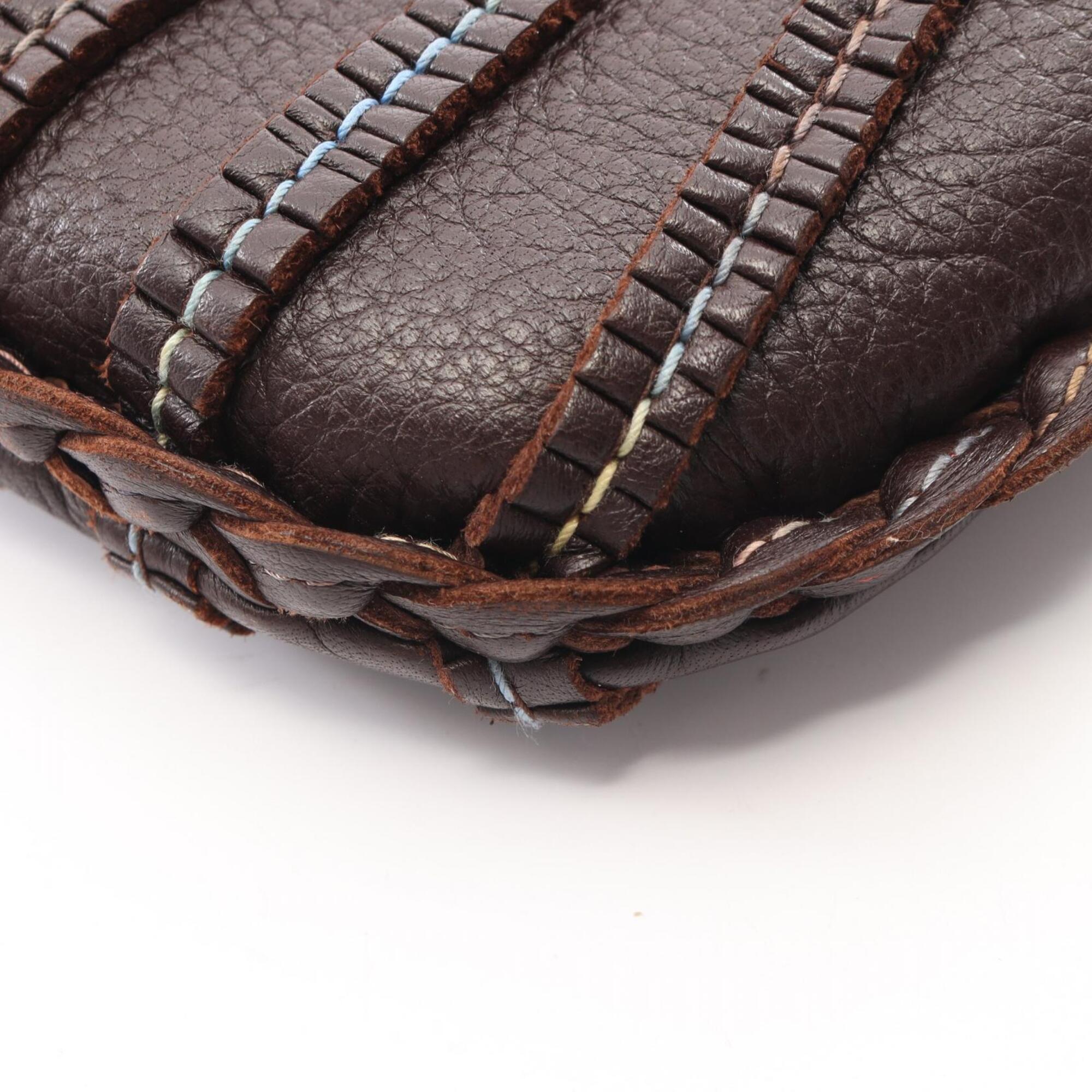 Bottega Veneta Brown Multi-Color Leather Handbag (Pre-Owned)