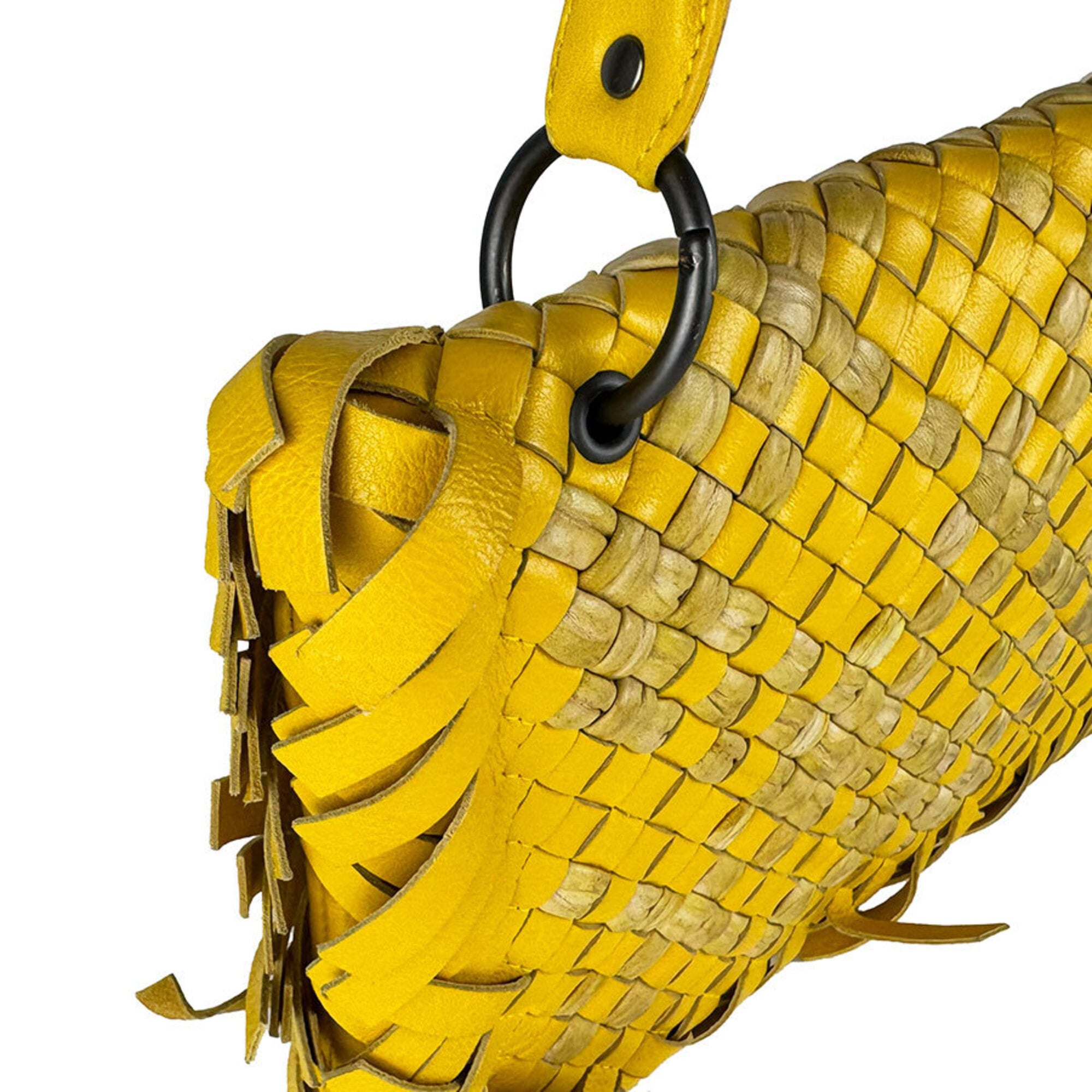 Bottega Veneta Yellow Intrecciato Shoulder Bag (Pre-Owned)