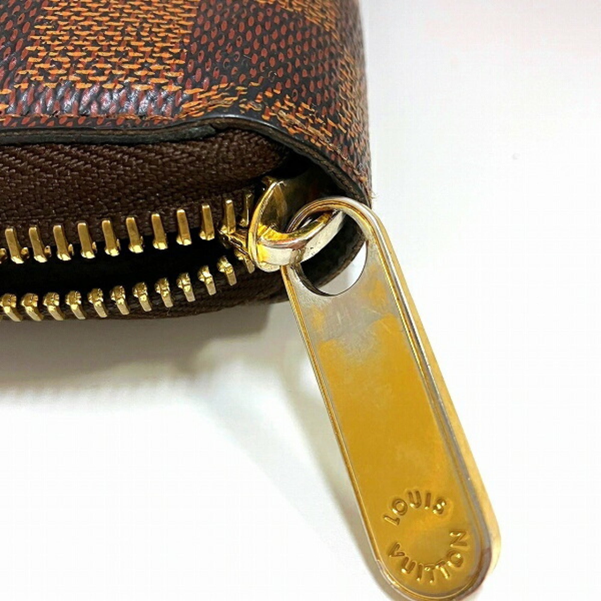Louis Vuitton Damier Canvas Ebene Damier Canvas Long Wallet (Bi-Fold) (Pre-Owned)