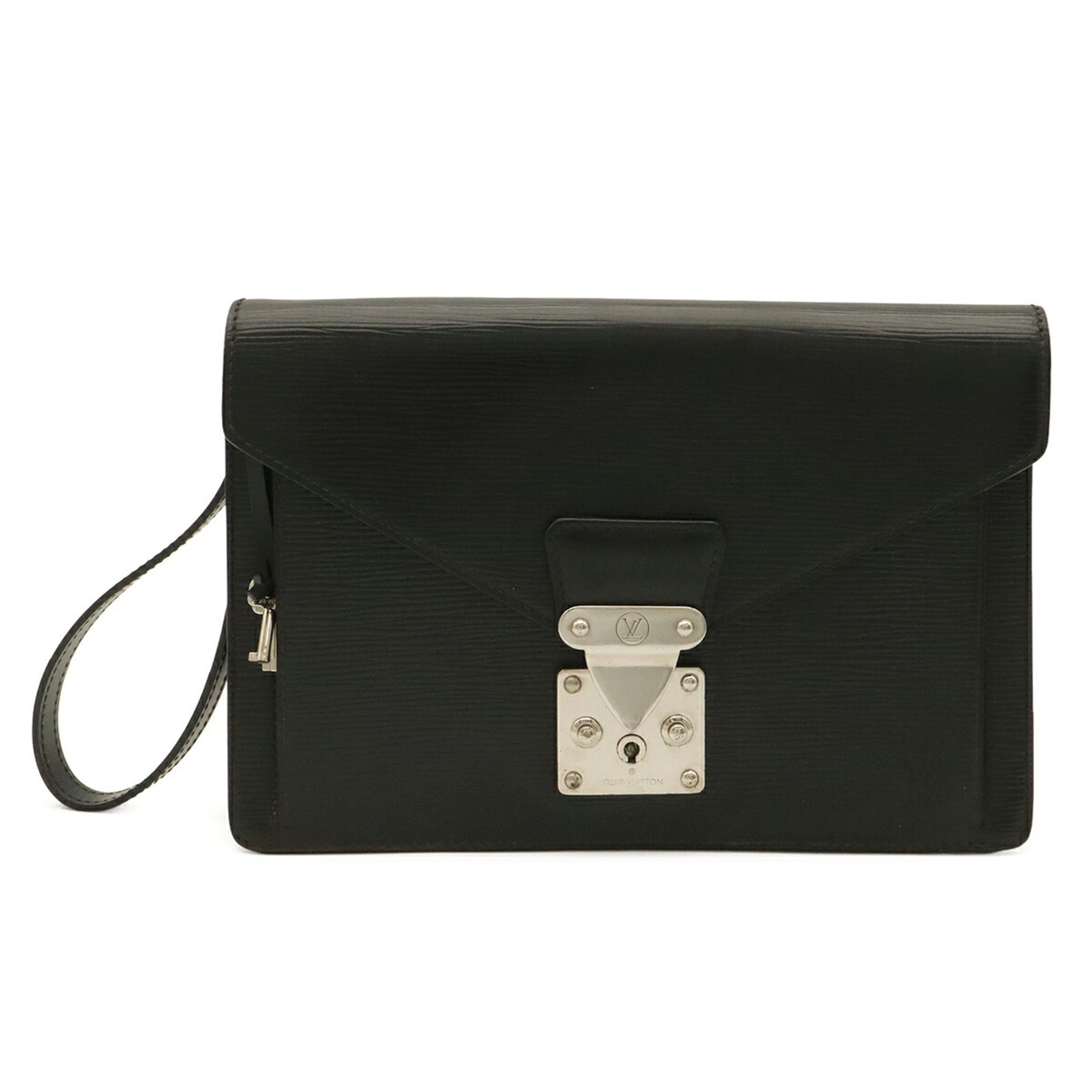 Louis Vuitton Black Noir White Epi Leather Pochette (Pre-Owned)