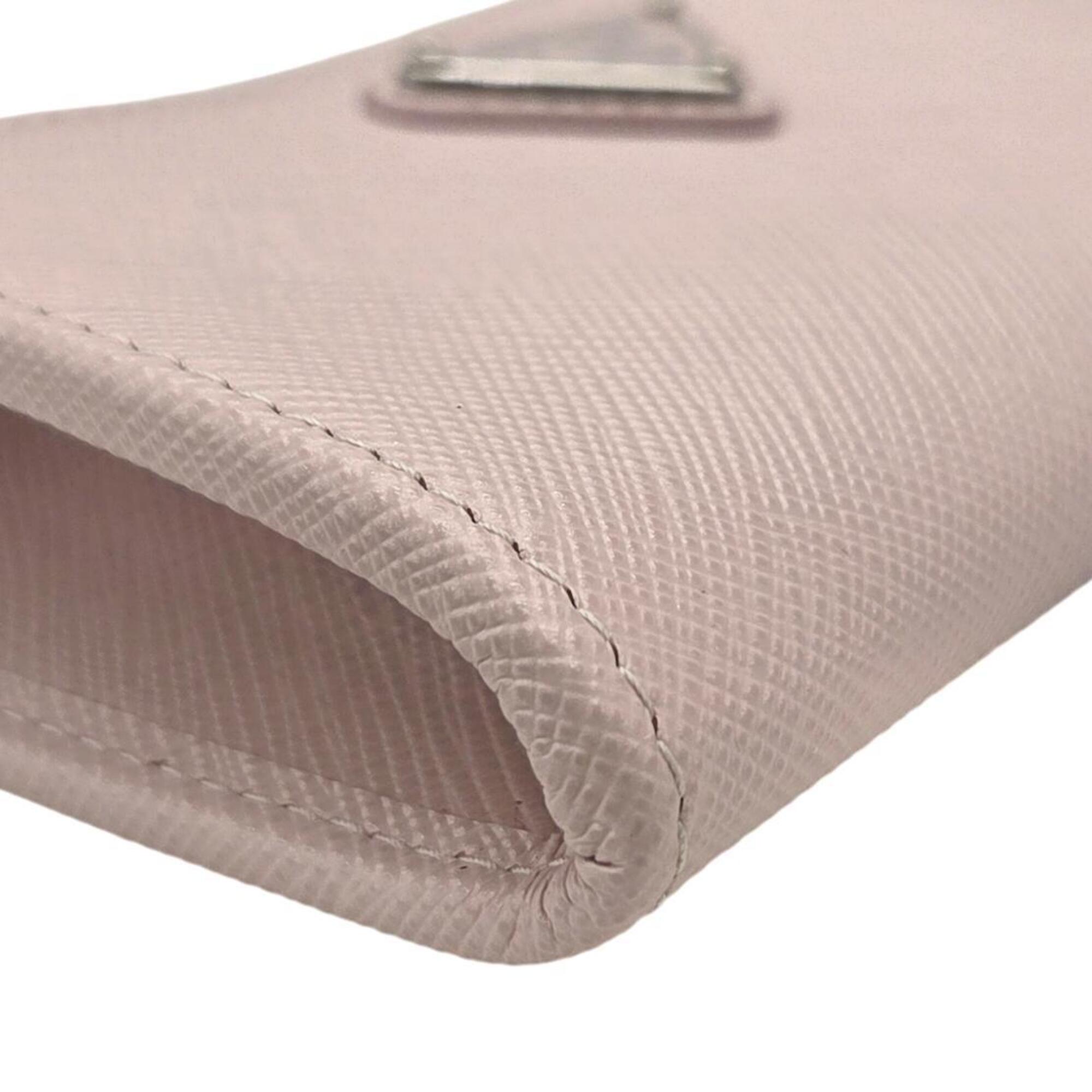 Prada Saffiano Light Pink Leather Coin Purse/Coin Case (Pre-Owned)