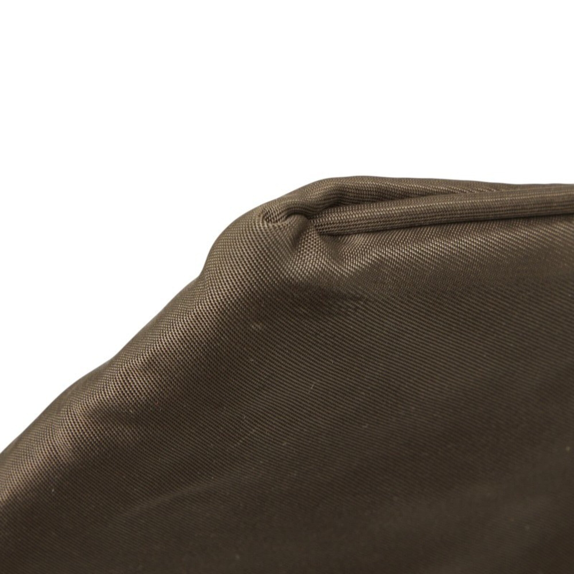 Prada Brown Nylon Leather Shoulder Bag (Pre-Owned)