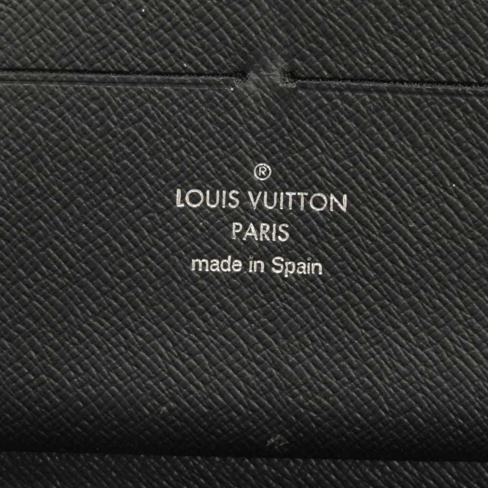 Louis Vuitton Damier Graphite Black Noir Damier Graphite Canvas Leather Long Wallet (Bi-Fold) (Pre-Owned)