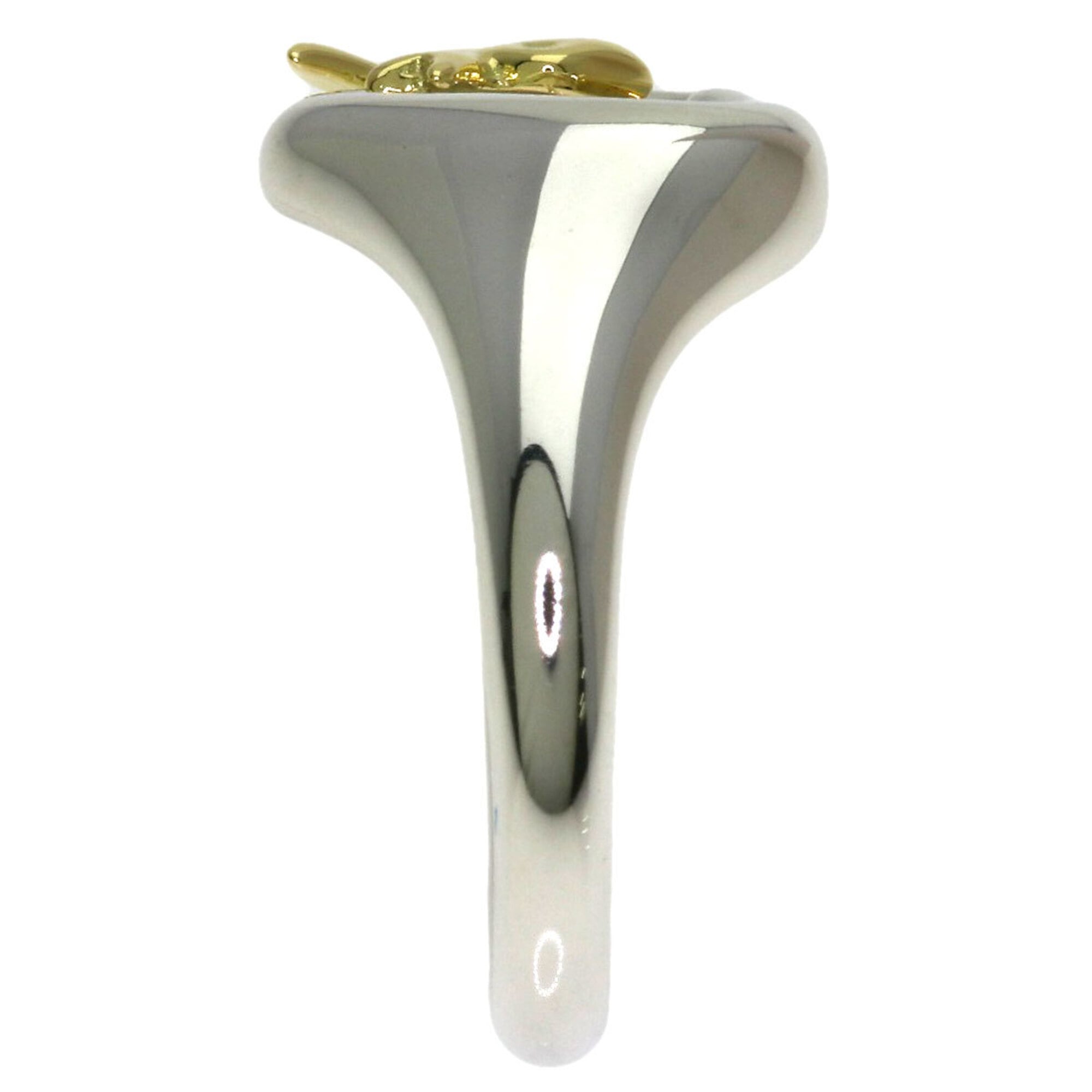 Tiffany Yellow Gold (18K) Silver Band Ring (Pre-Owned)