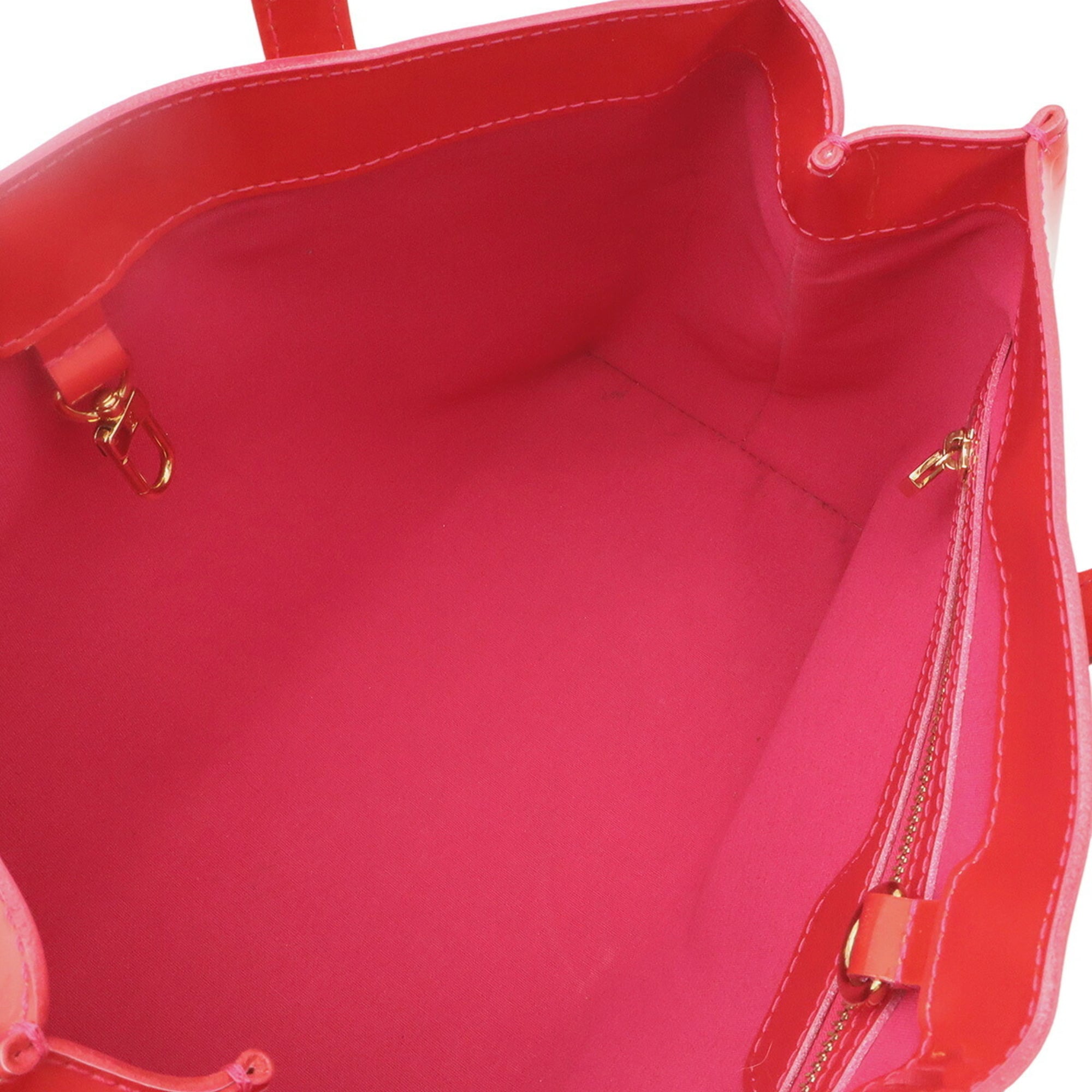 Louis Vuitton Rose Pop Monogram Vernis Handbag Tote Bag (Pre-Owned)