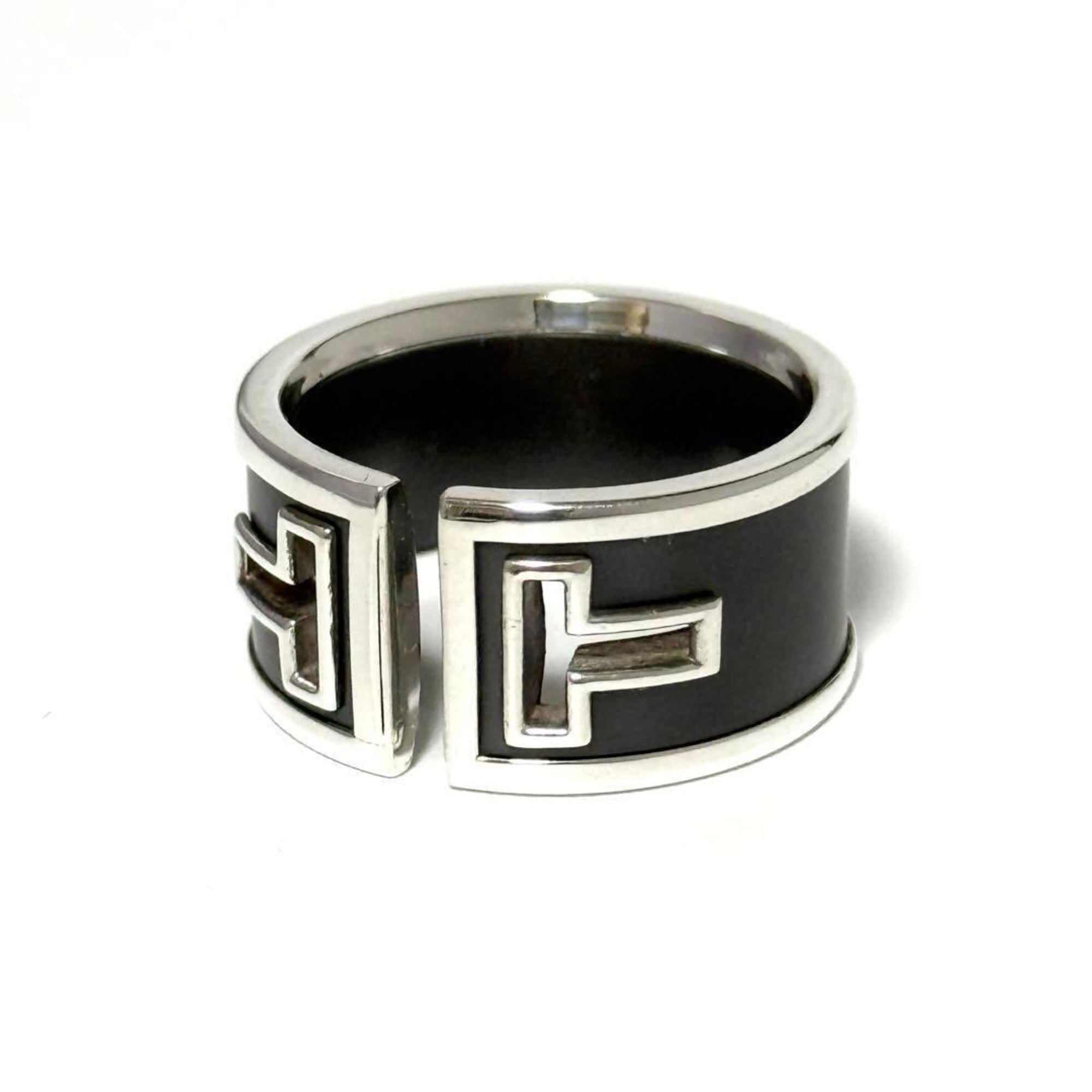 Tiffany Black Silver 925 Band Ring (Pre-Owned)