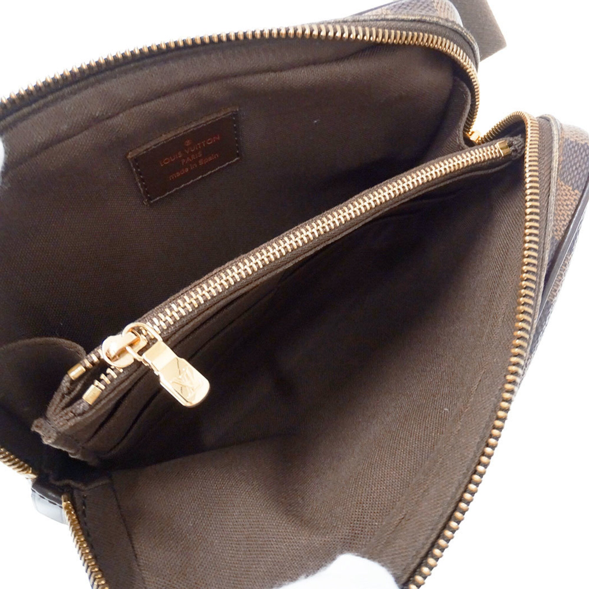 Louis Vuitton Brown Galle Damier Canvas Shoulder Bag Sling Bag (Pre-Owned)