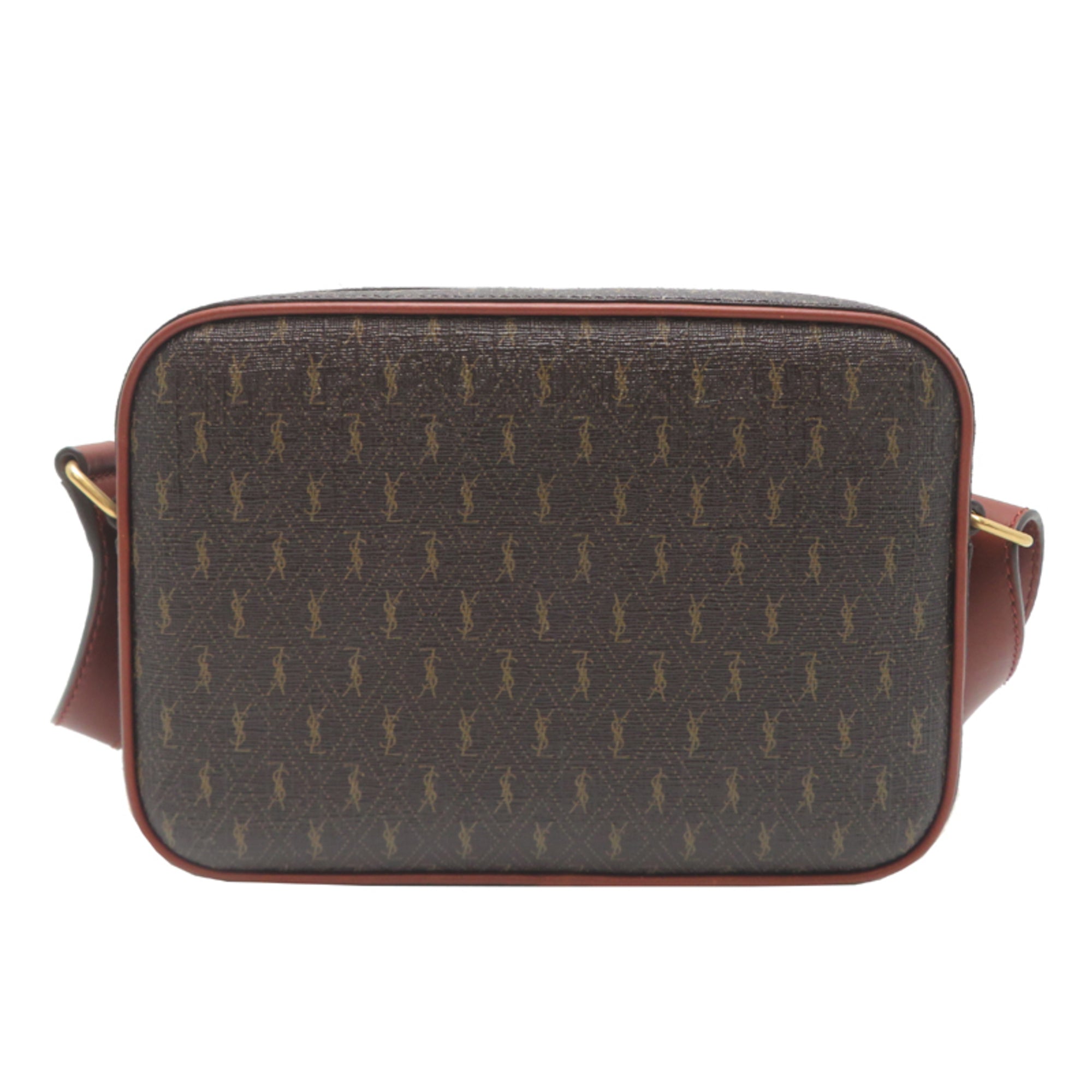Saint Laurent Brown Pvc Leather Shoulder Bag (Pre-Owned)