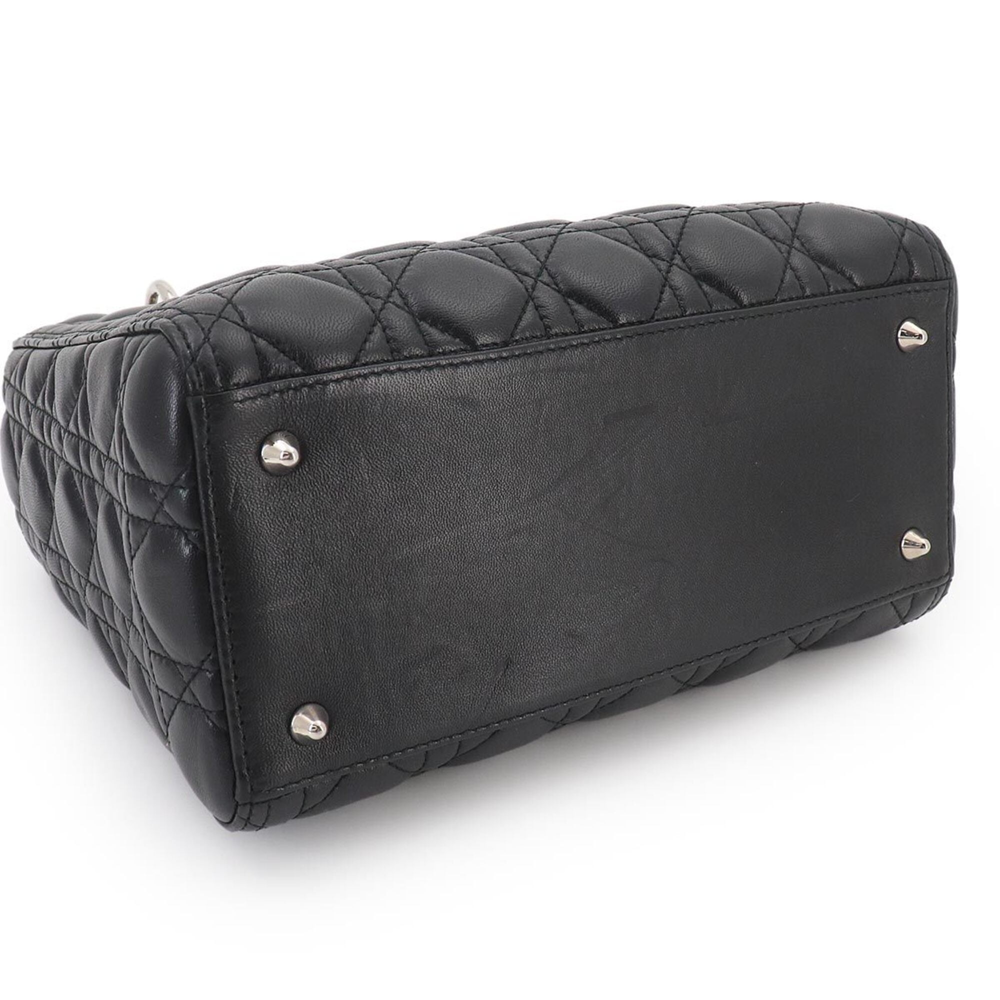 Christian Dior Black Leather Handbag (Pre-Owned)