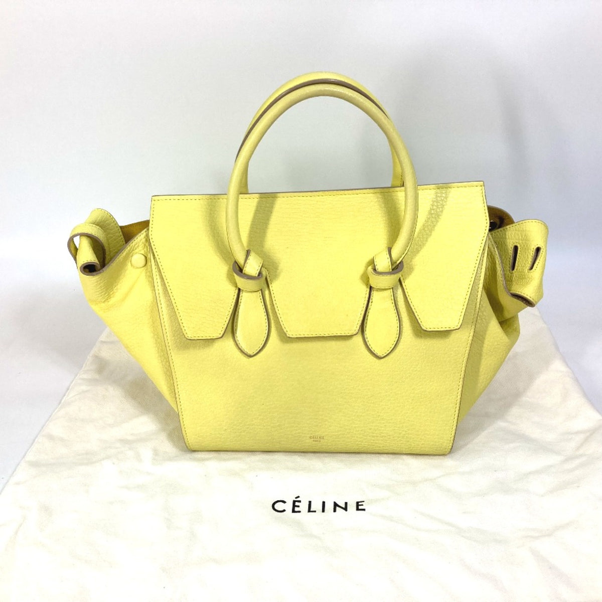 Celine Yellow Leather Handbag (Pre-Owned)