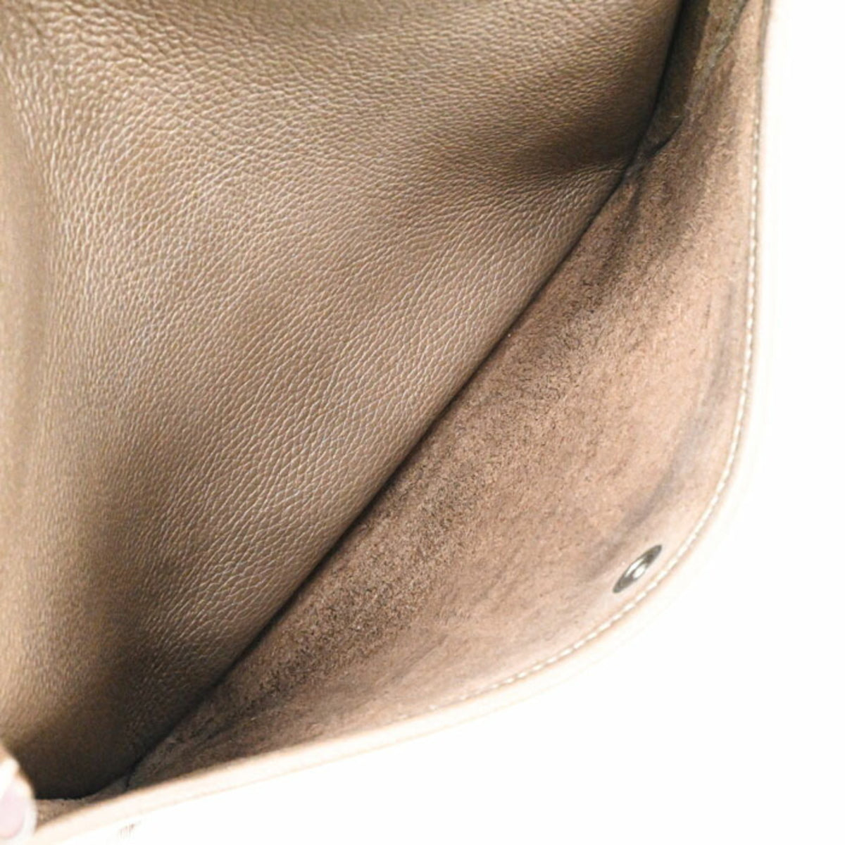 Hermes Etoupe Gray Taurillon Clemence Leather Shoulder Bag (Pre-Owned)