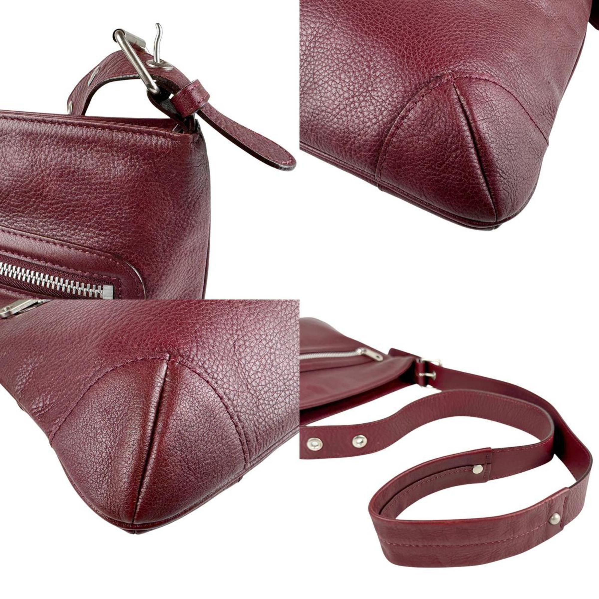 Chloé Burgundy Leather Shoulder Bag (Pre-Owned)