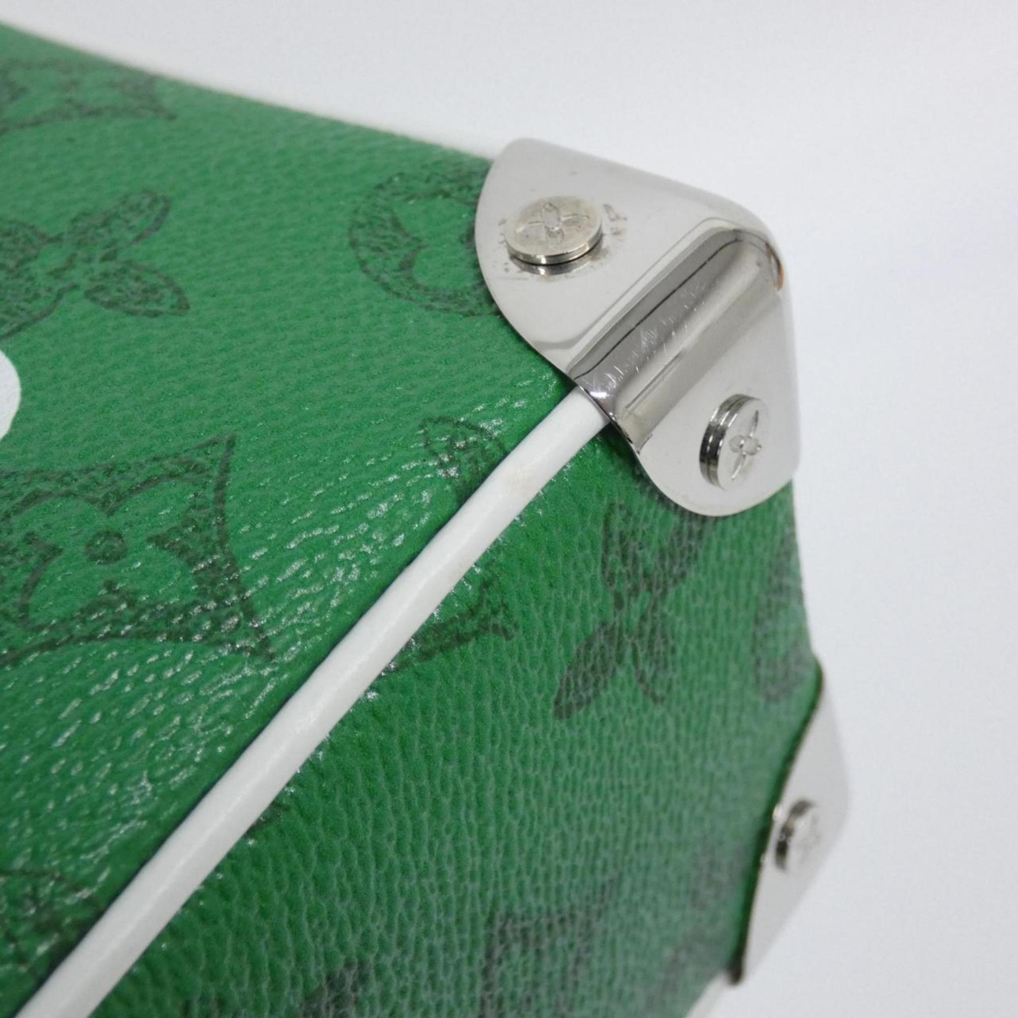 Louis Vuitton Green Vert Coated Canvas Shoulder Bag (Pre-Owned)