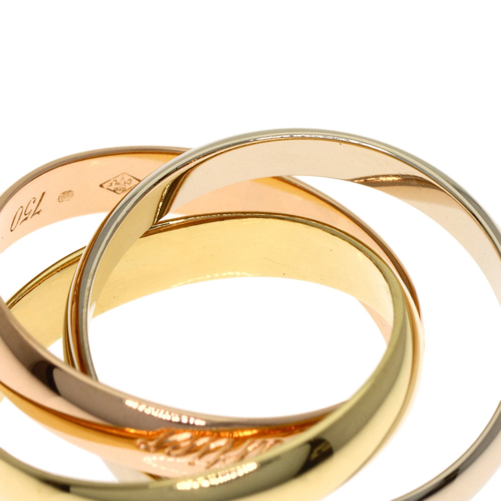 Cartier Trinity Yellow Gold (18K) Pink Gold (18K) White Gold (18K) Band Ring (Pre-Owned)