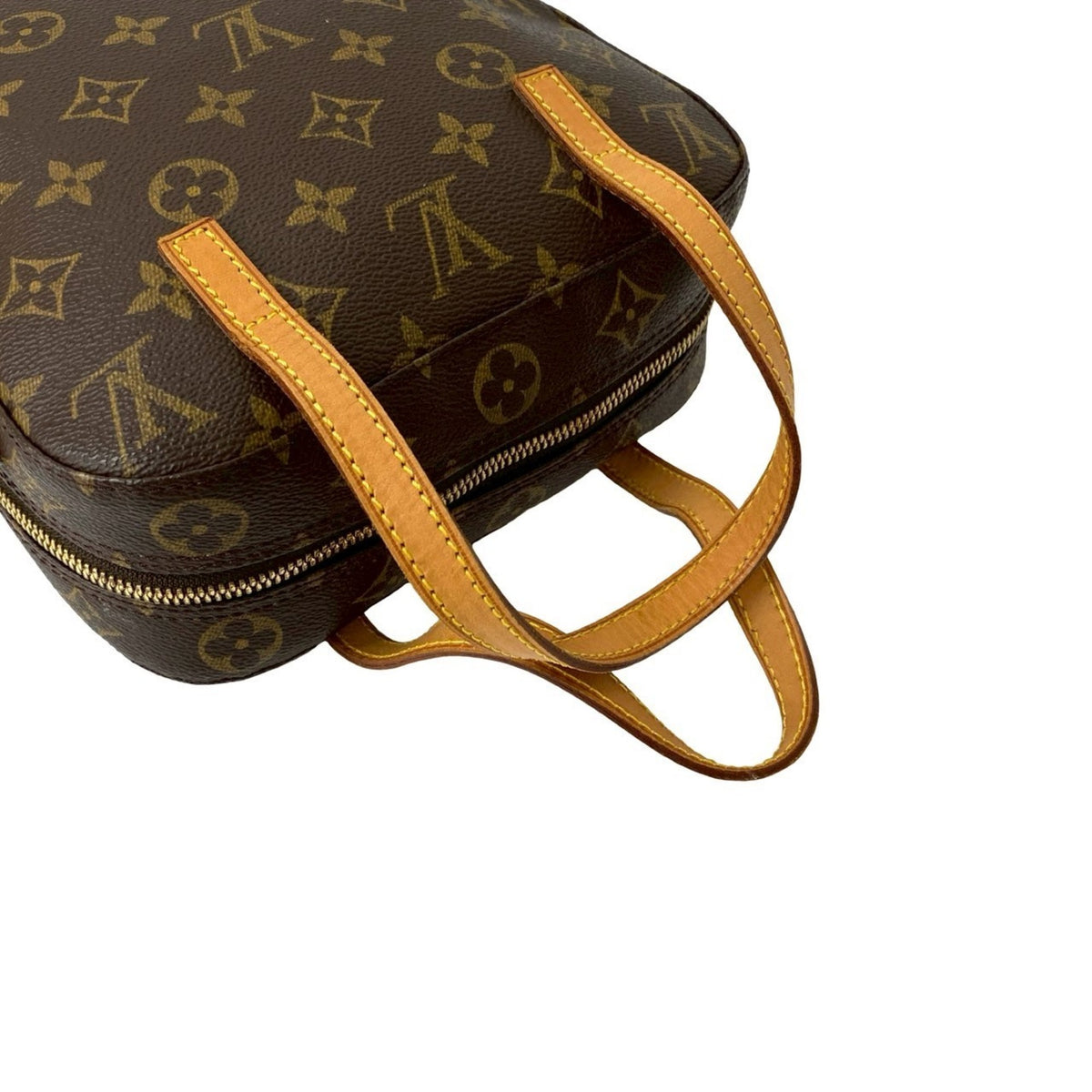Louis Vuitton Brown Leather Pvc Handbag Shoulder Bag (Pre-Owned)