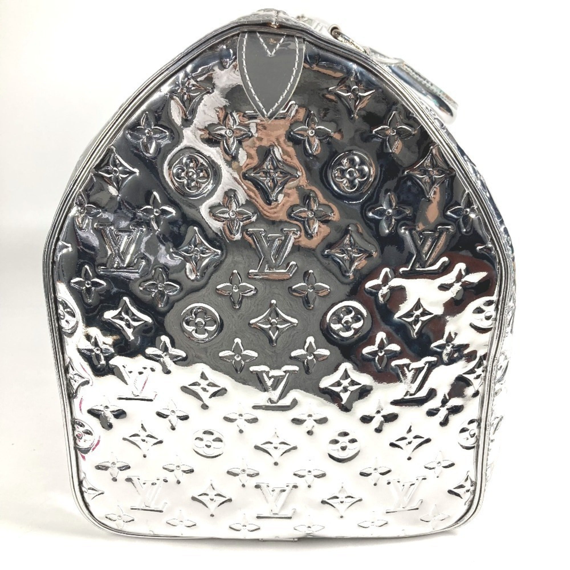 Louis Vuitton Argent Silver Monogram Miroir Boston Bag (Pre-Owned)