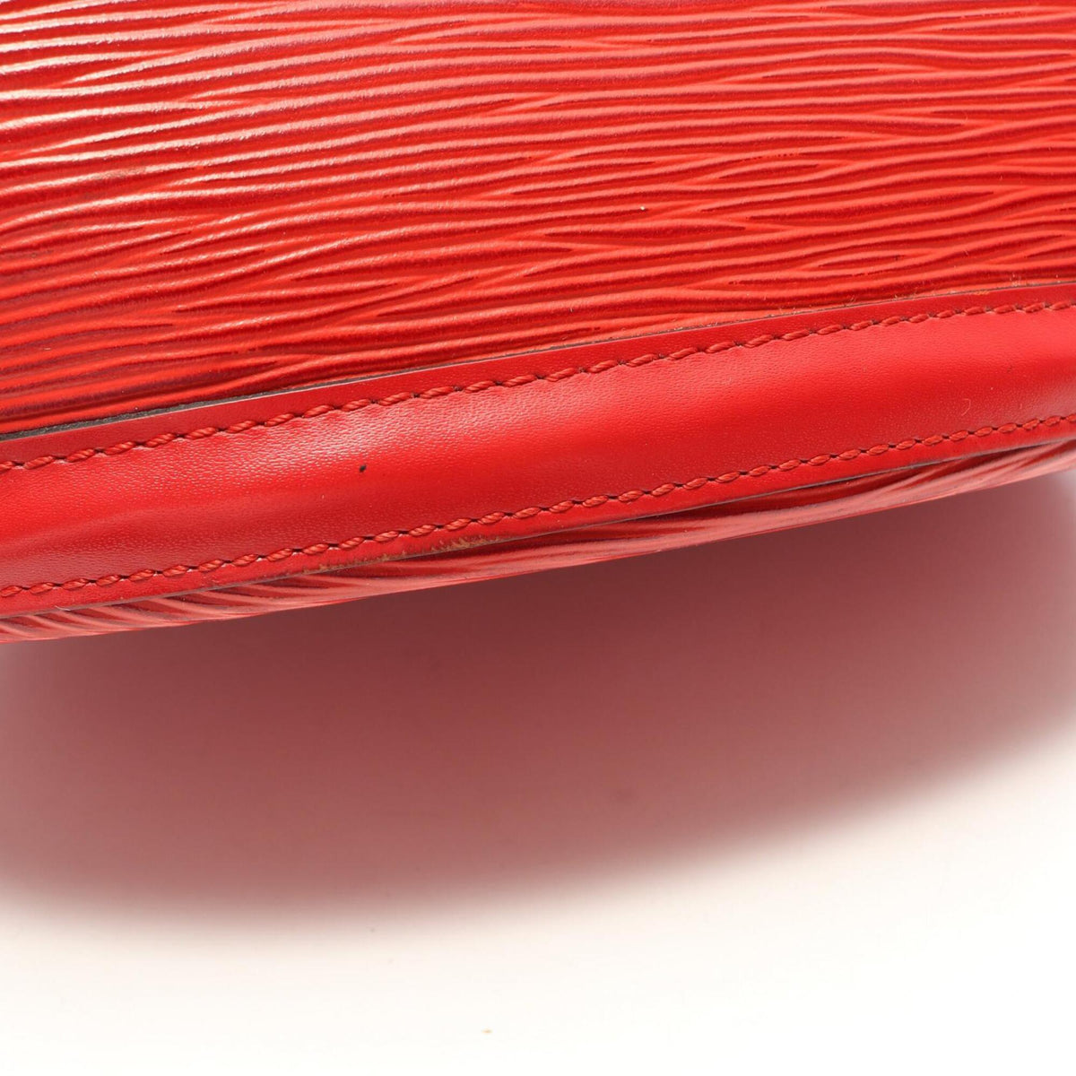 Louis Vuitton Castilian Red Red Color Epi Leather Handbag Shoulder Bag (Pre-Owned)