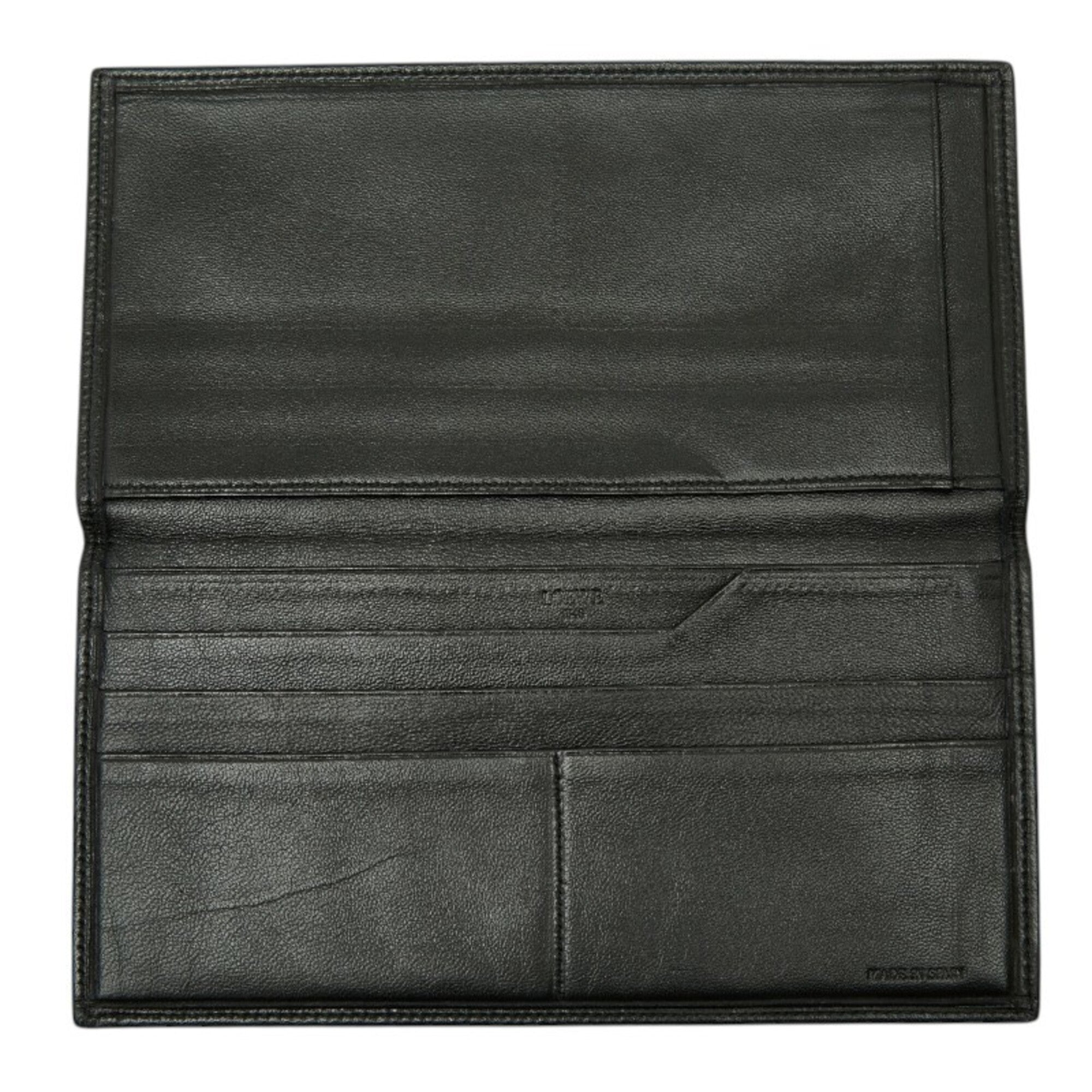 Loewe Black Leather Long Wallet (Bi-Fold) (Pre-Owned)