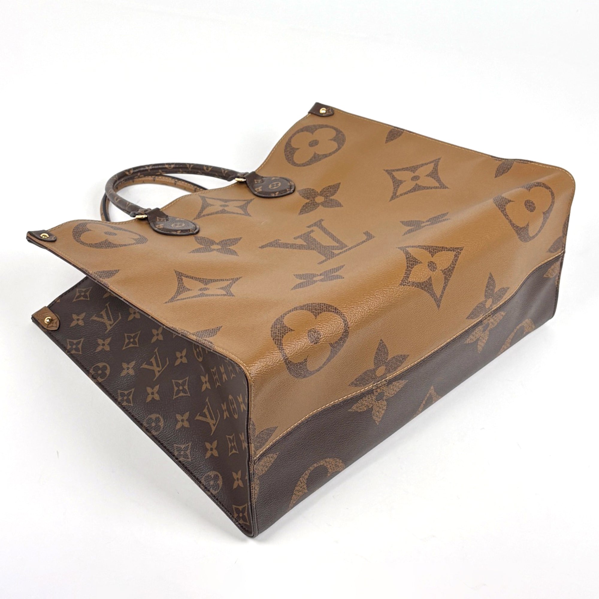 Louis Vuitton Brown Monogram Reverse Tote Bag (Pre-Owned)
